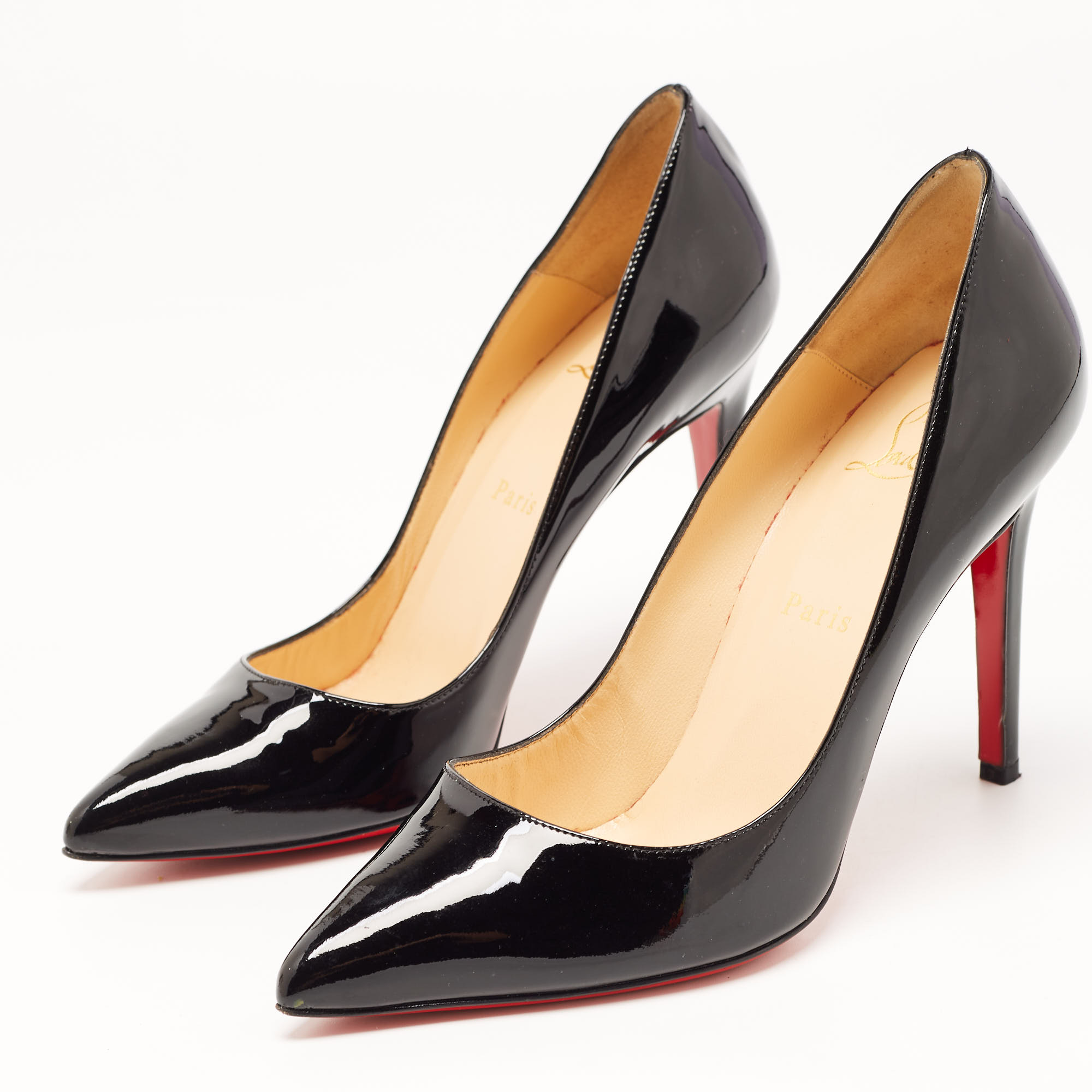

Christian Louboutin Black Patent Leather Pigalle Pumps Size