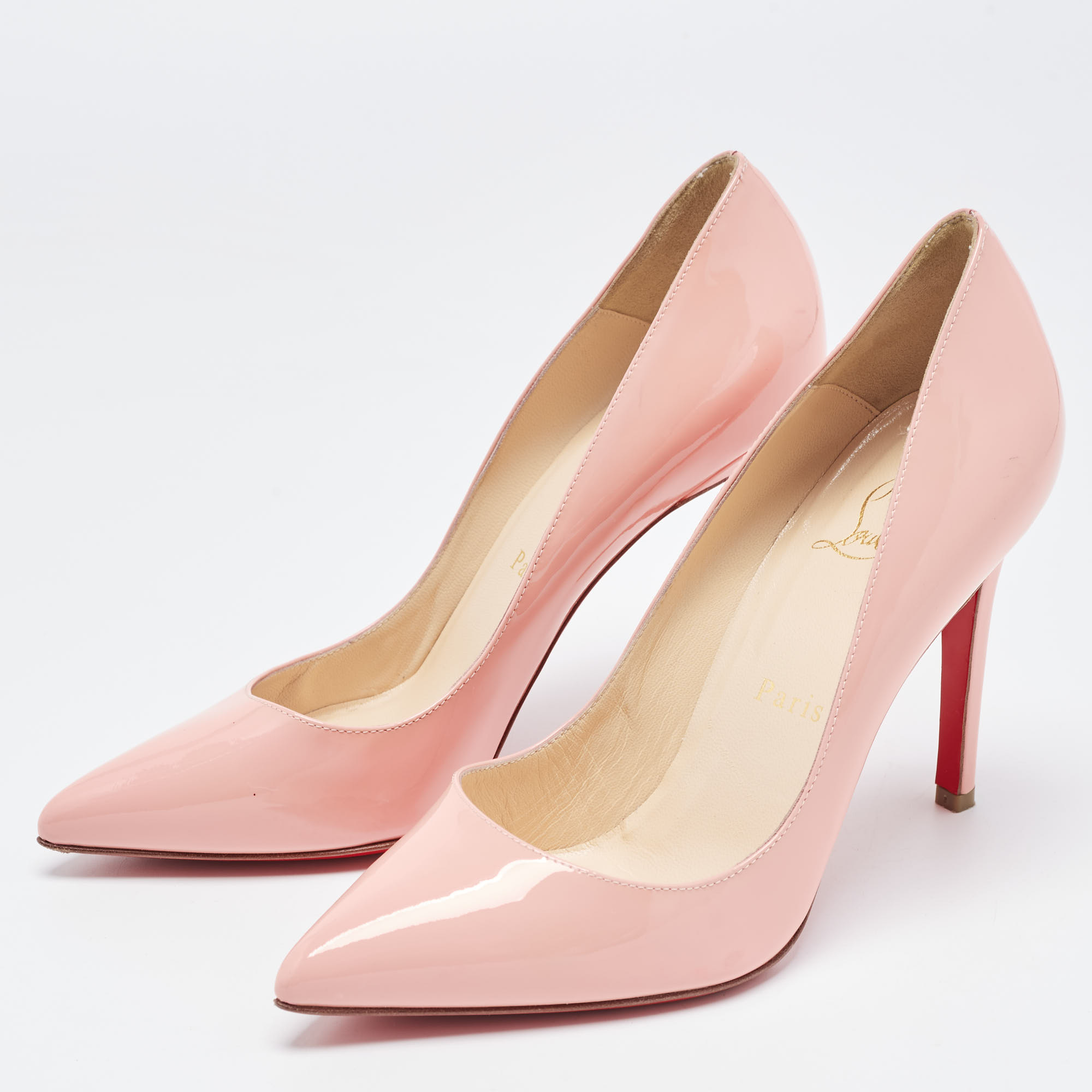 

Christian Louboutin Pink Patent Leather Pigalle Pumps Size