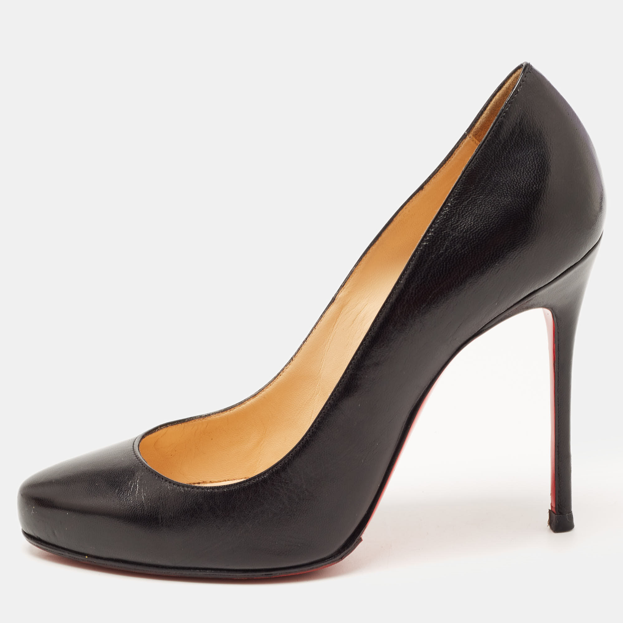 

Christian Louboutin Black Leather Elisa Pumps Size