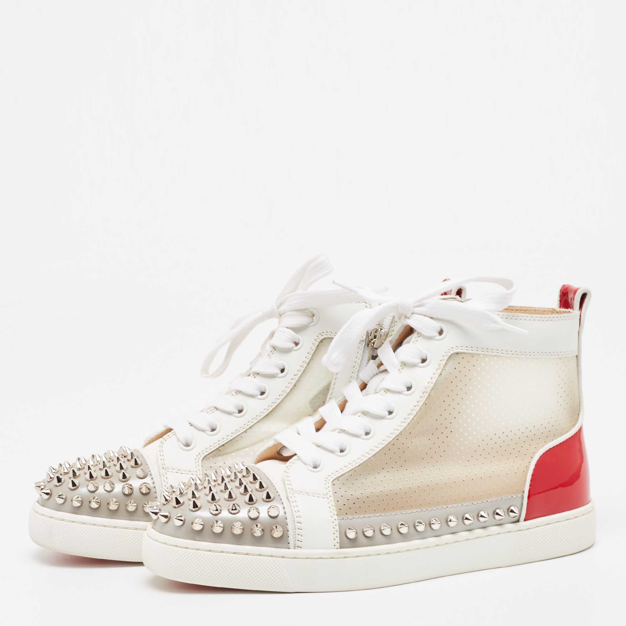 

Christian Louboutin Multicolor Leather and PVC Sosoxy Sneakers Size