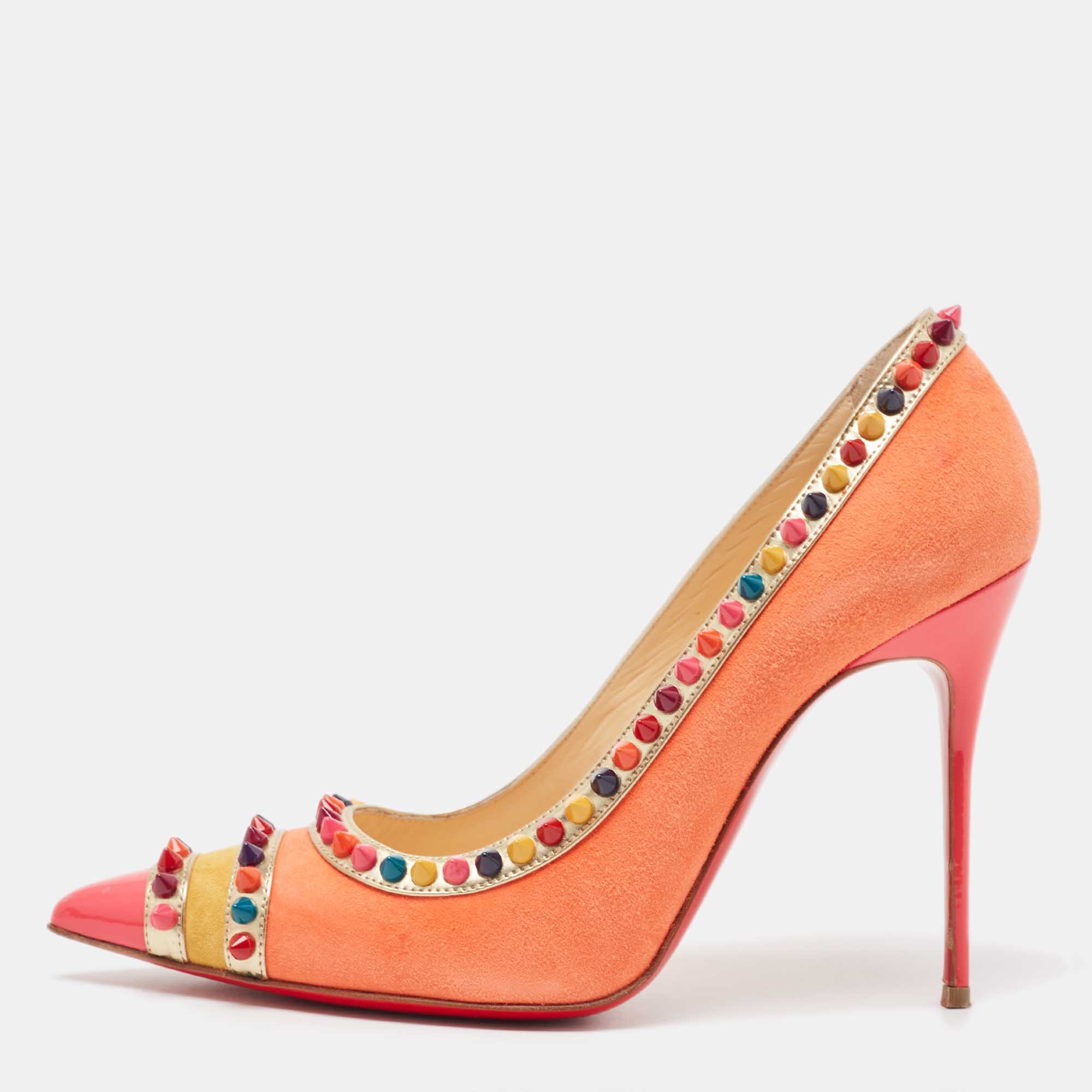 

Christian Louboutin Multicolor Suede and Leather Malabar Hill Pumps Size