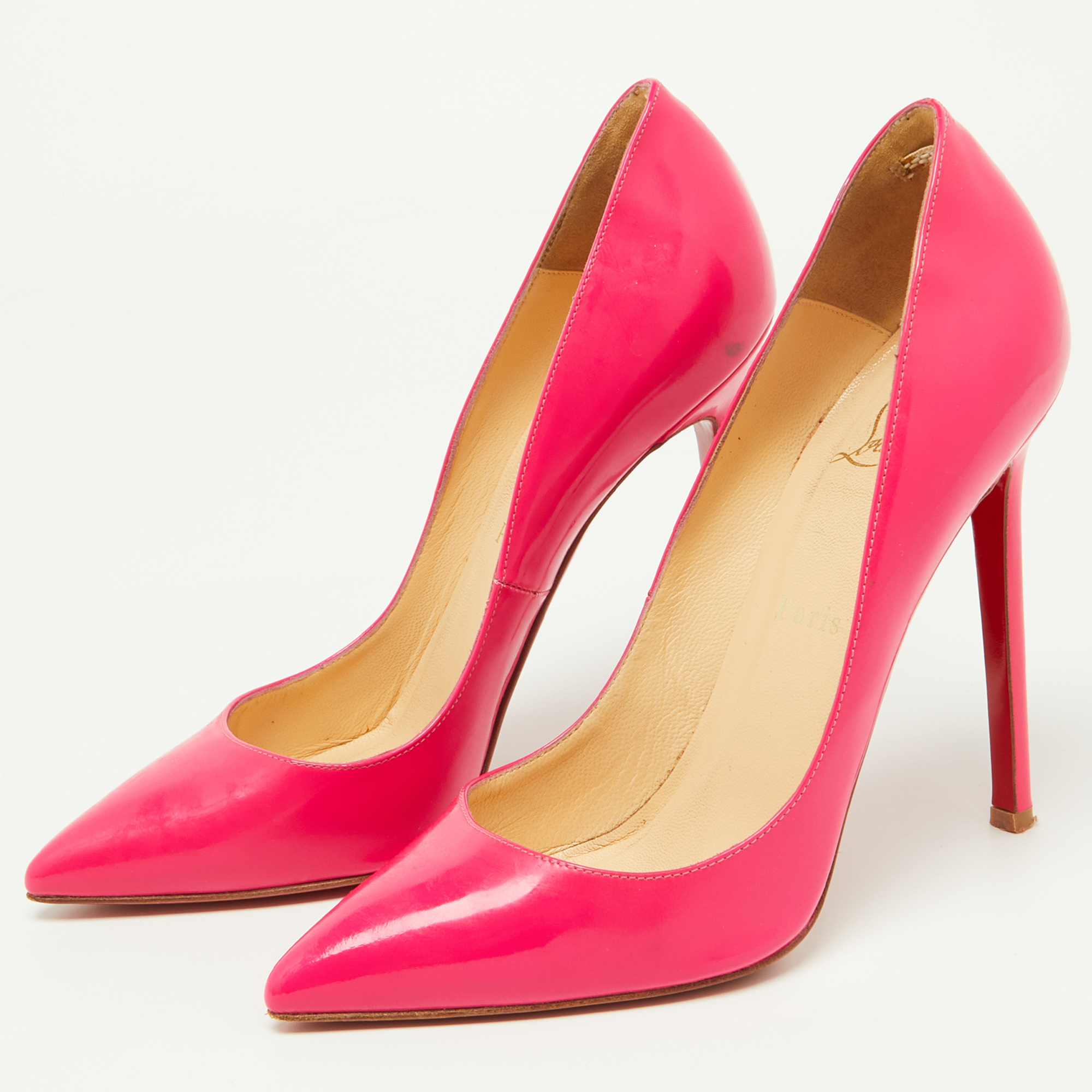 

Christian Louboutin Pink Patent Leather Pigalle Pumps Size