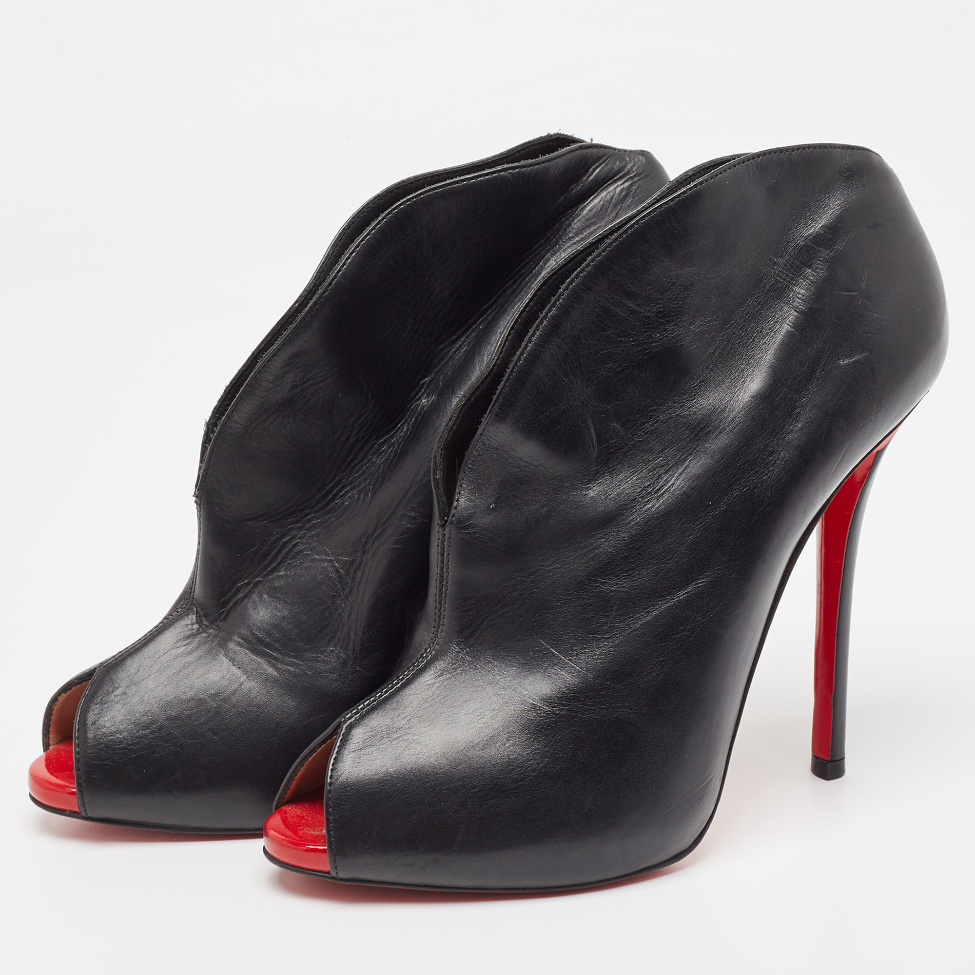 

Christian Louboutin Black Chester Fille Ankle Booties Size