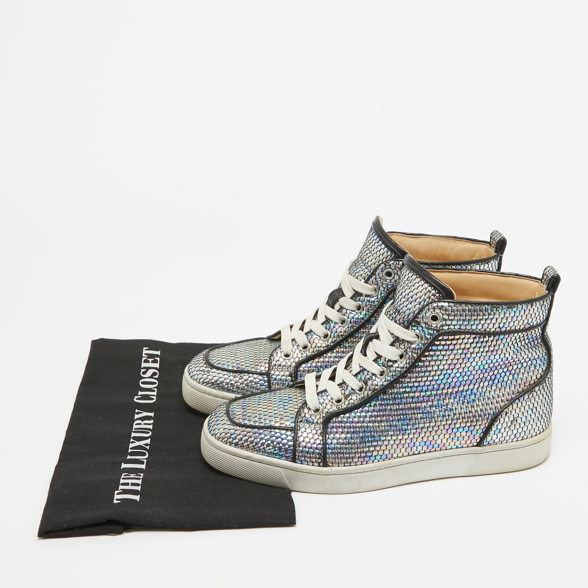 Christian Louboutin Multicolor Leather Rantus Orlato Sneakers Size 40 