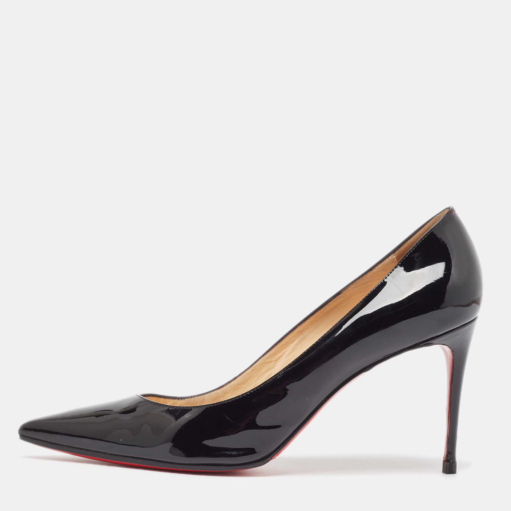 

Christian Louboutin Black Patent Leather Kate Pumps Size
