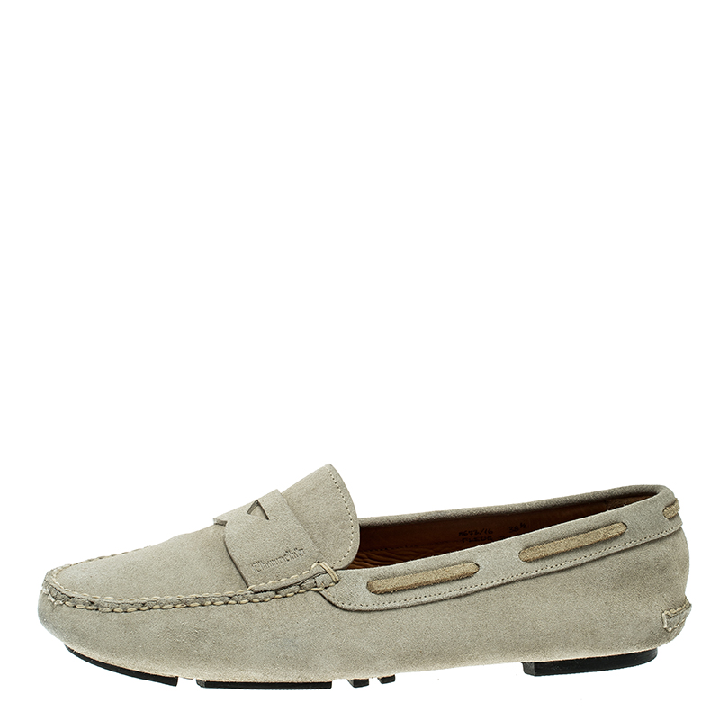 

Church's Grey Suede Penny Loafers Size