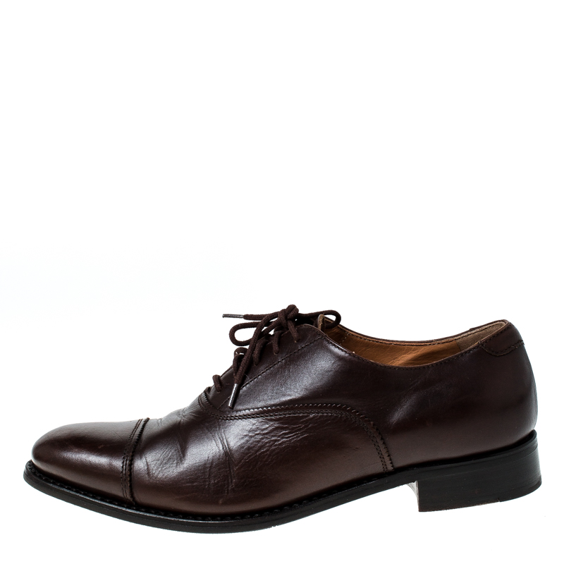 

Church'S Brown Leather Toronto Lace Up Oxfords Size