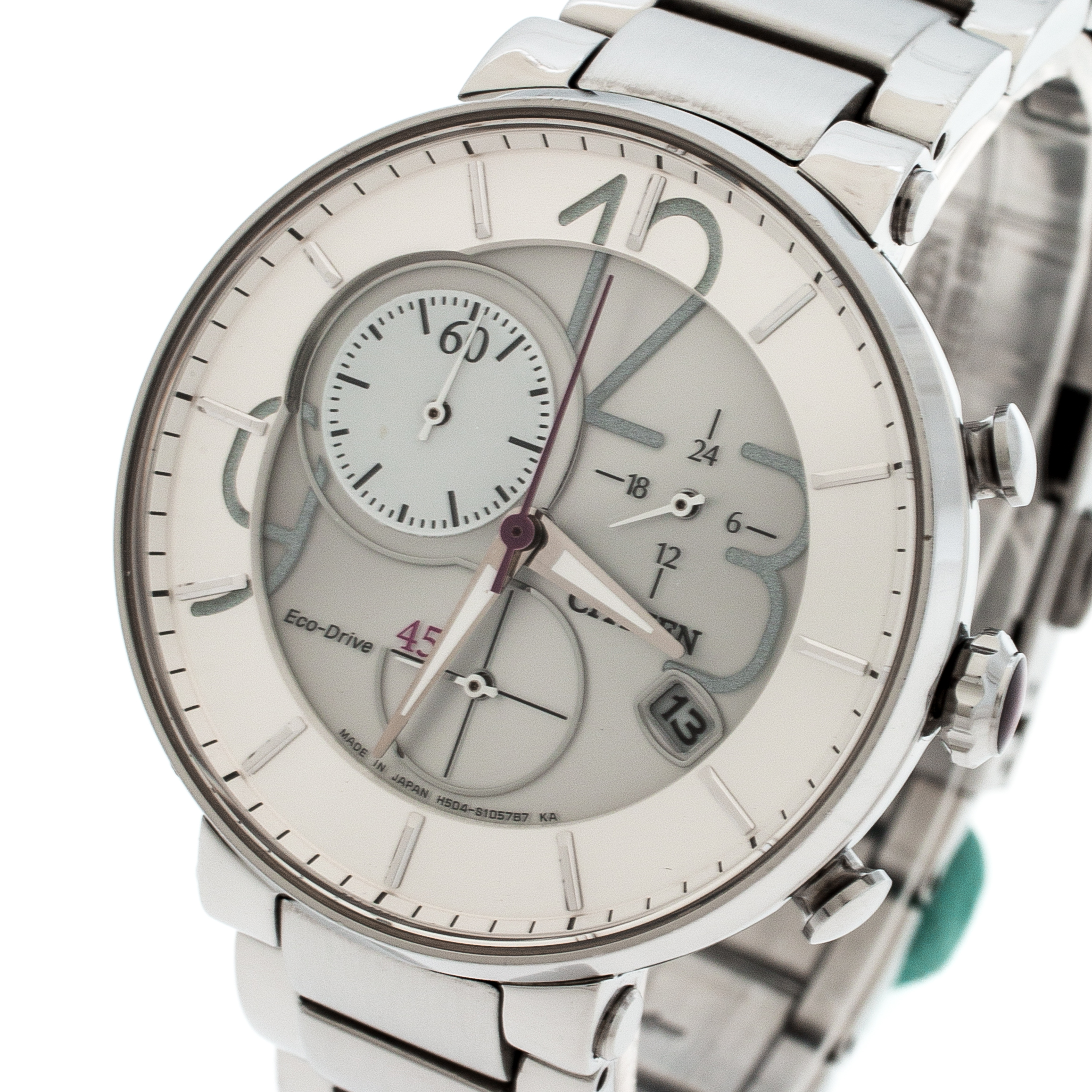 

Citizen Silver Stainless Steel Eco-Drive Chronograph GN-4N-S→9 Women's Wristwatch
