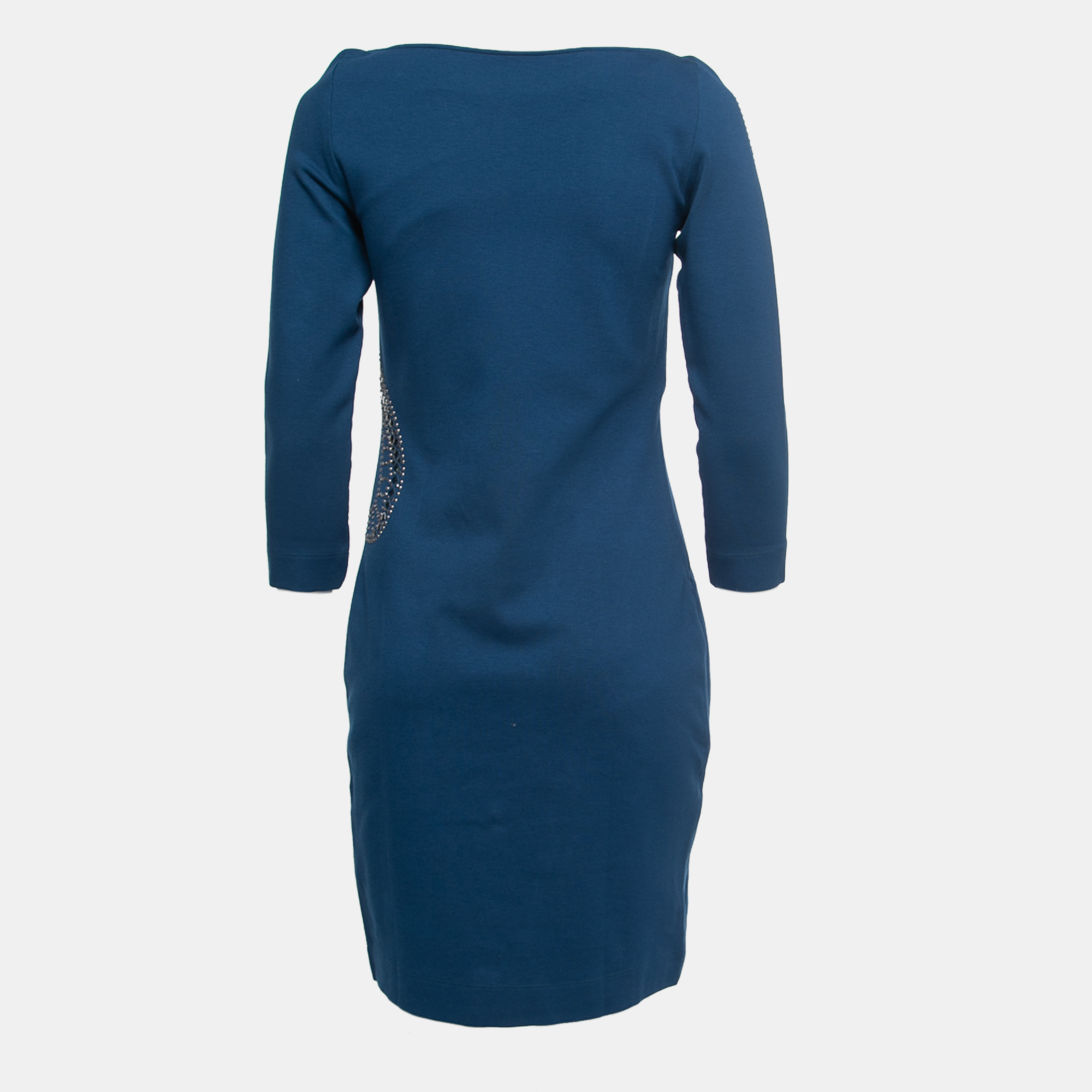 

Class by Roberto Cavalli Blue Knit Stud Embellished Long Sleeve Dress