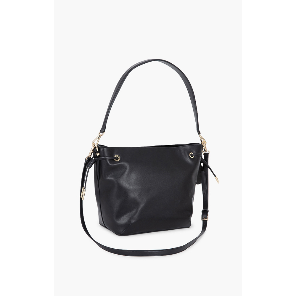 

Class by Roberto Cavalli Black Leather Doris Bucket Bag