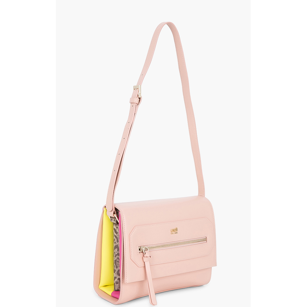 

Class by Roberto Cavalli Pink Leather/PVC Leopride Crossbody Bag