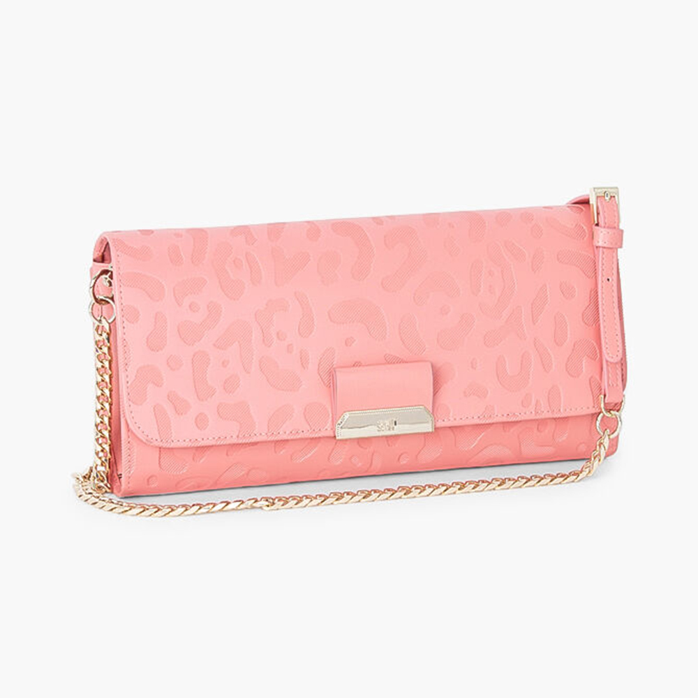 

Class by Roberto Cavalli Pink Leather Sofia Clutch