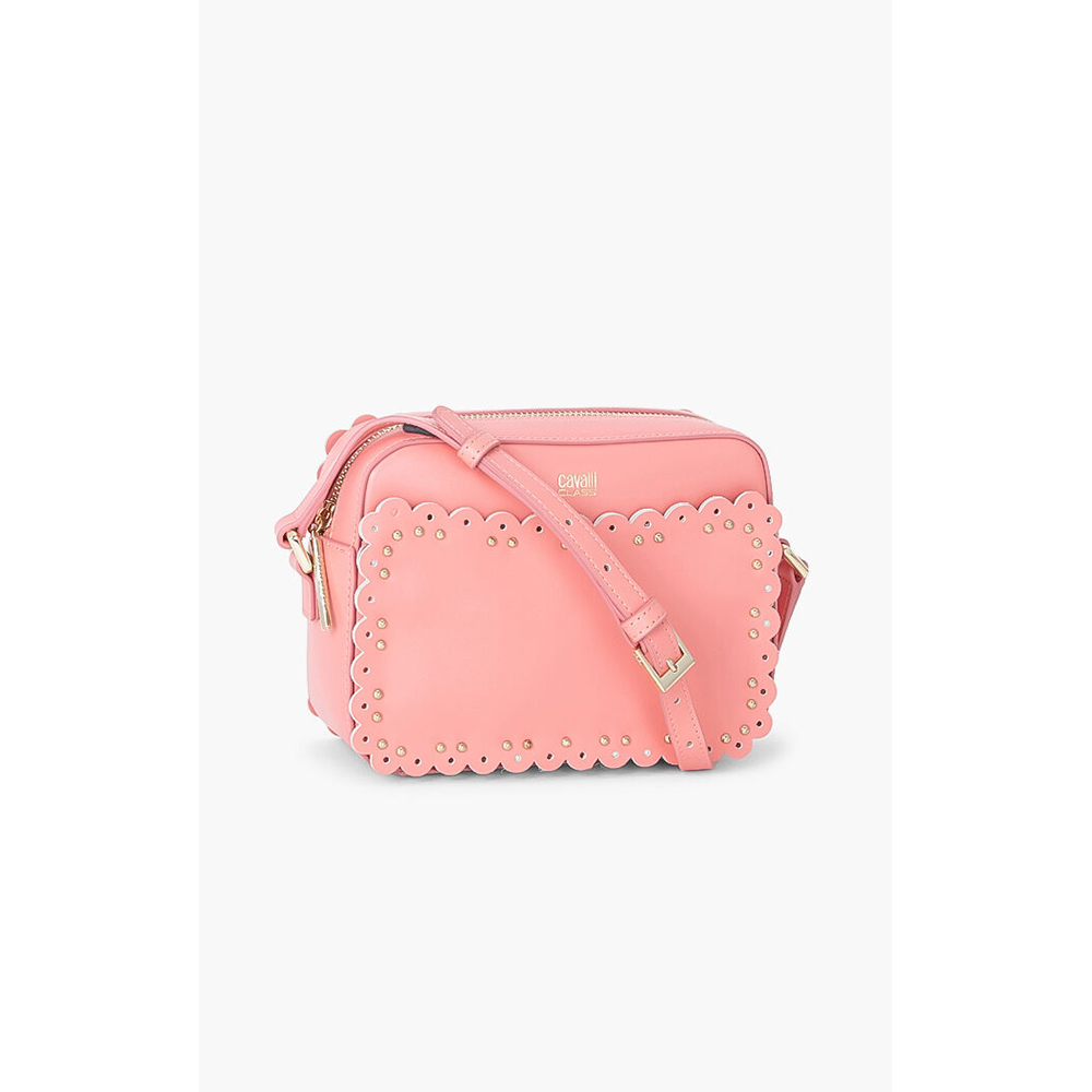 

Class by Roberto Cavalli Pink Leather/PVC Leolace Crossbody Bag