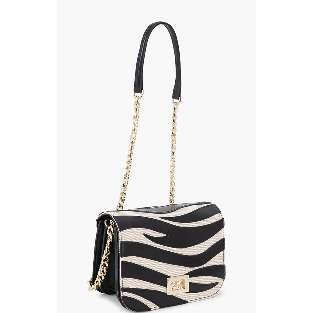 

Class by Roberto Cavalli Black Leather/PVC Meryl Crossbody Bag