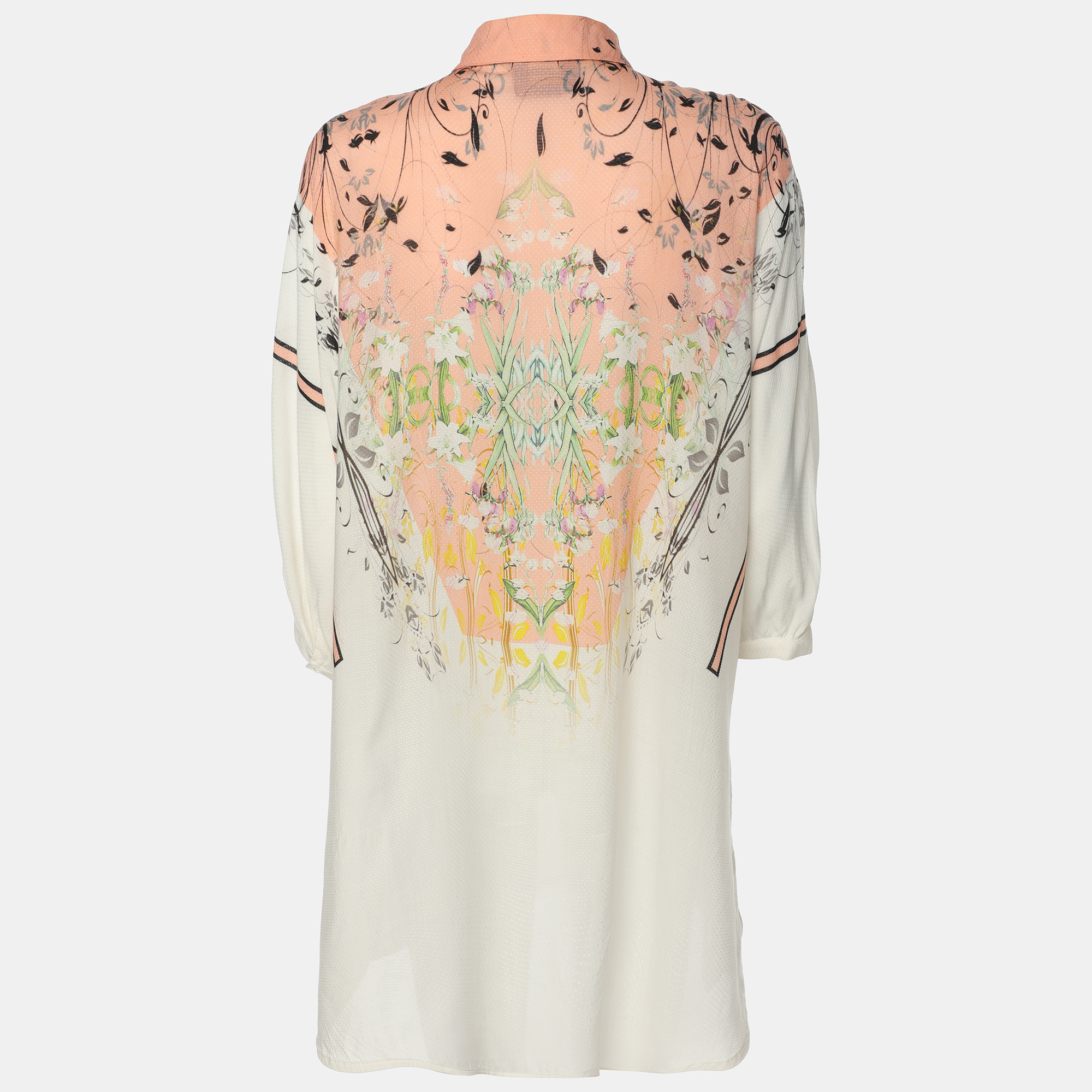Class by Roberto Cavalli Multicolor Vicose Tunic Blouse L 