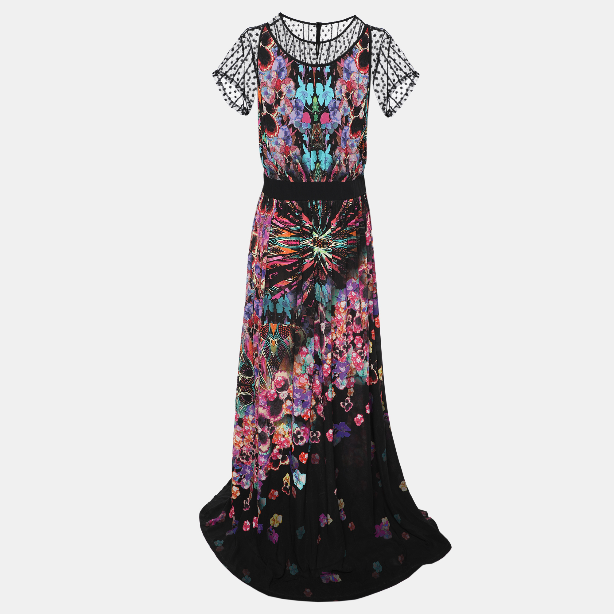 Class by Roberto Cavalli Multicolor Viscose Maxi Dress XL 
