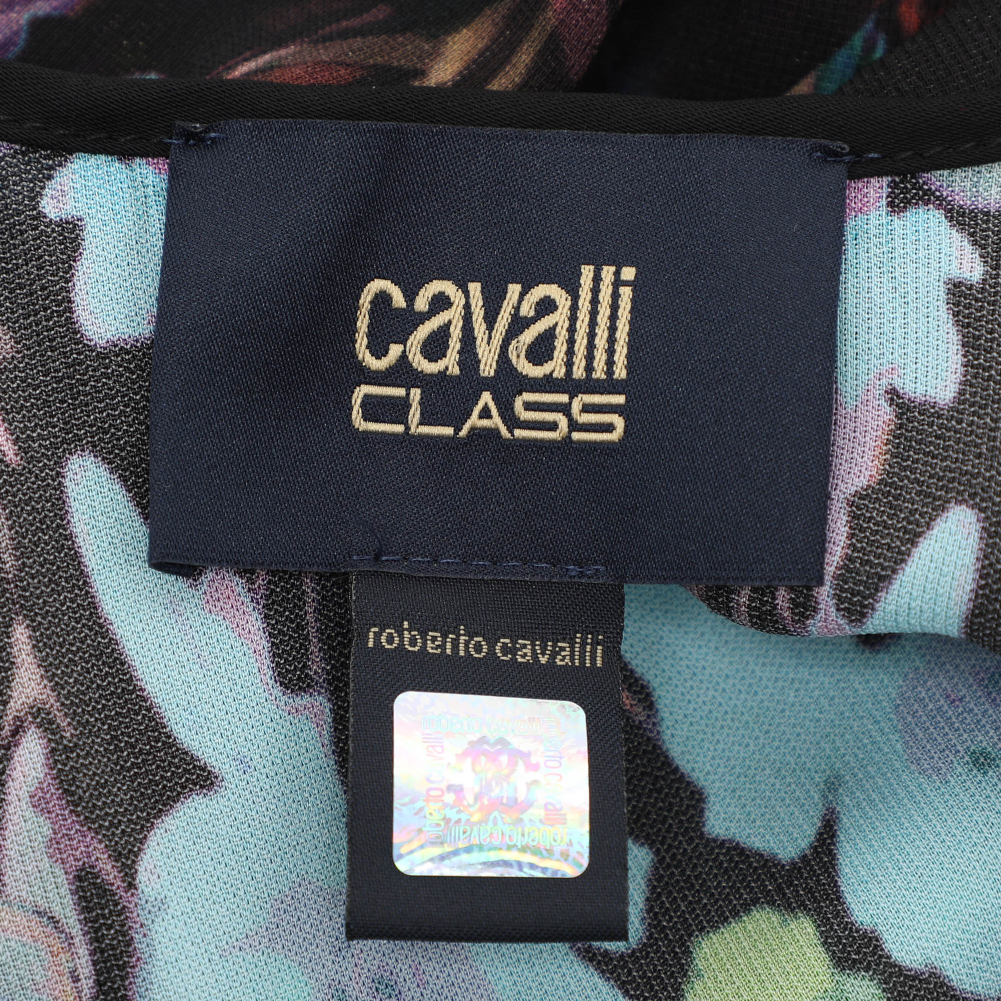 Class by Roberto Cavalli Multicolor Viscose Maxi Dress XL 
