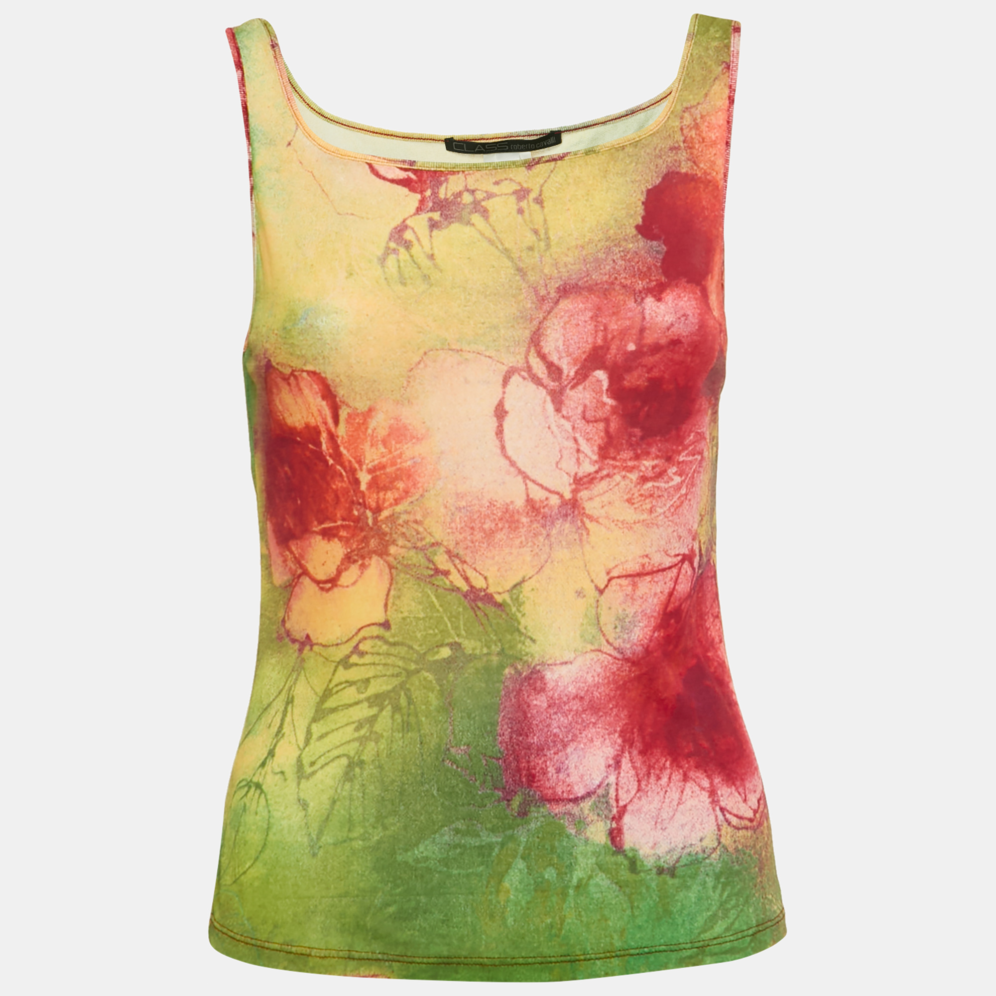 

Class by Roberto Cavalli Multicolor Jersey Tank Top M