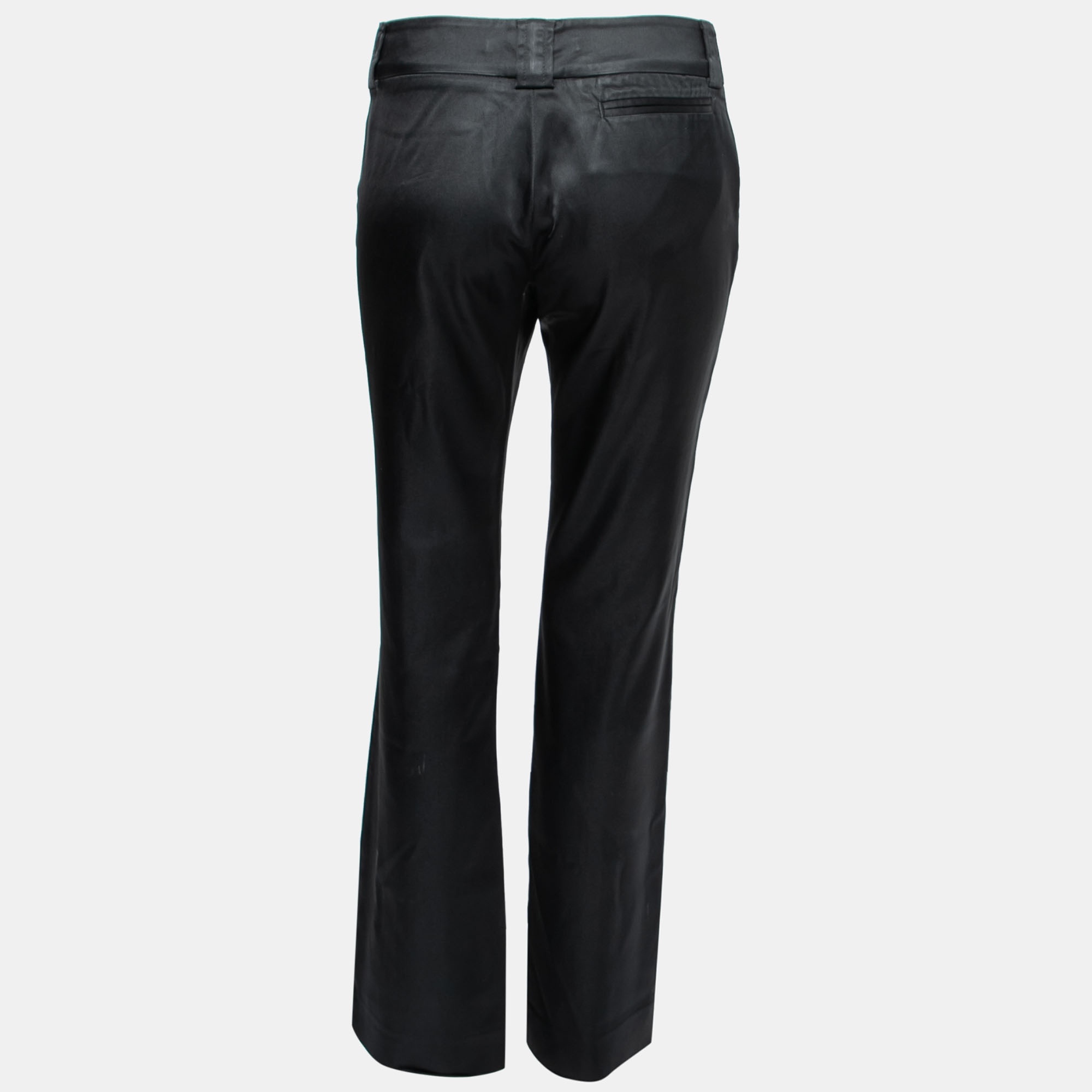 

Class by Roberto Cavalli Black Stretch Satin Tapered Pants