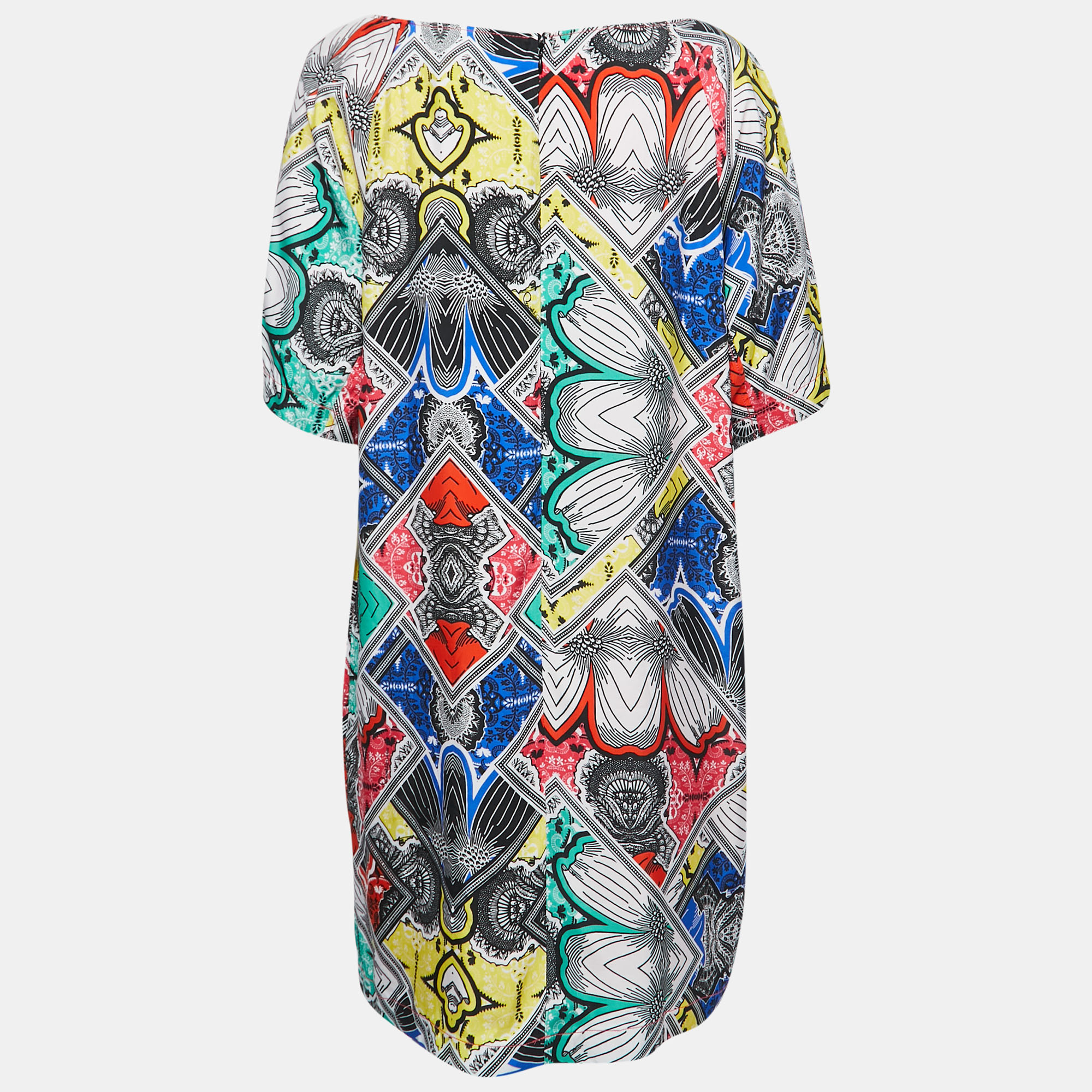 

Class by Roberto Cavalli Multicolor Printed Synthetic Shift Dress