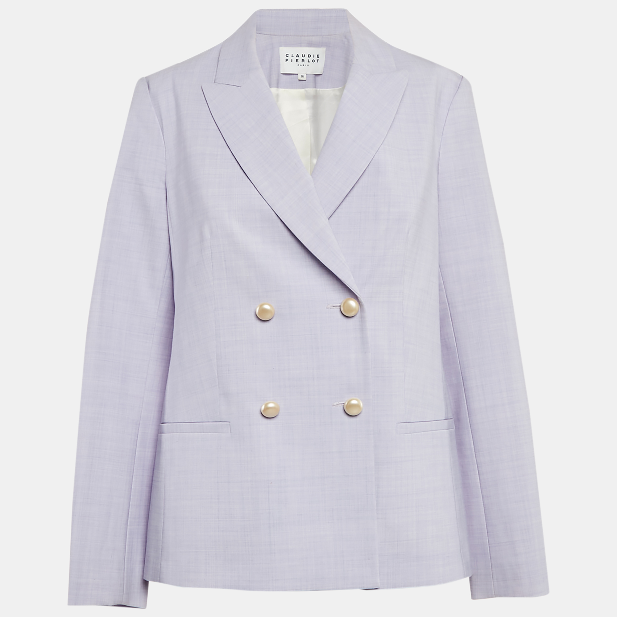 

Claudie Pierlot Blue Wool Blend Double Breasted Blazer M