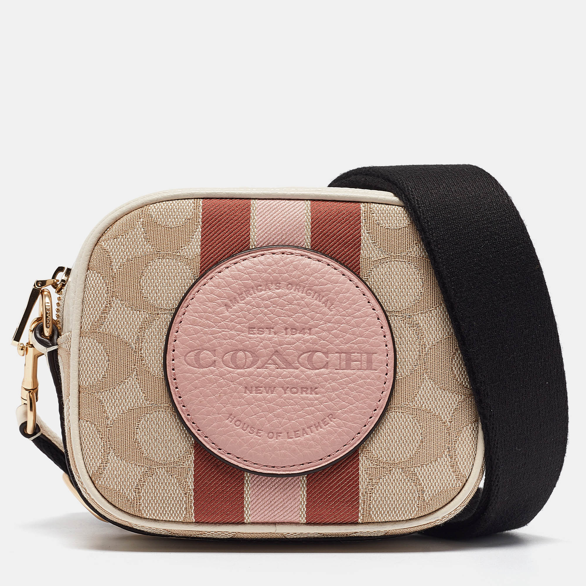 

Coach Multicolor Signature Canvas and Leather Dempsey Crossbody Bag