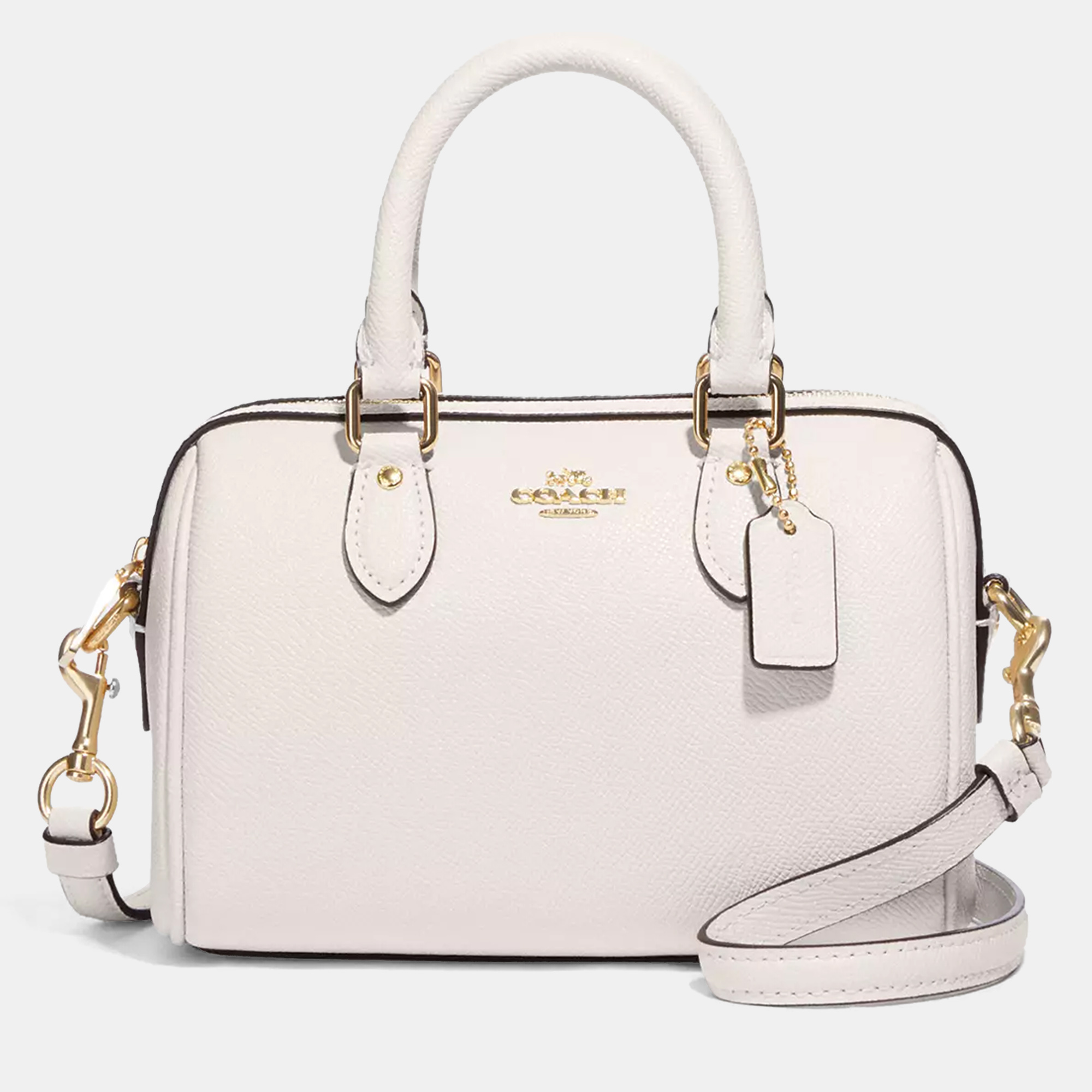 

Coach Mini Rowan white leather Handbag