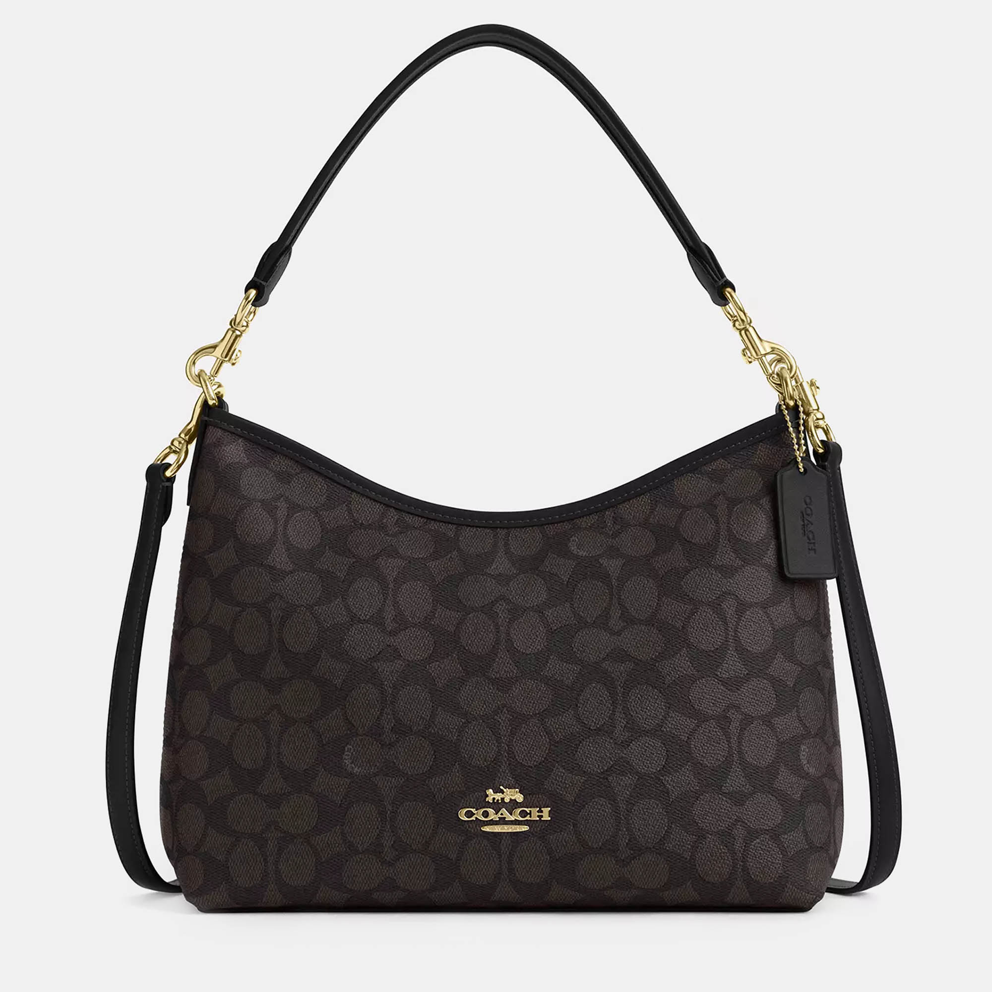 

Coach Laurel Signature Canvas Black Handbag