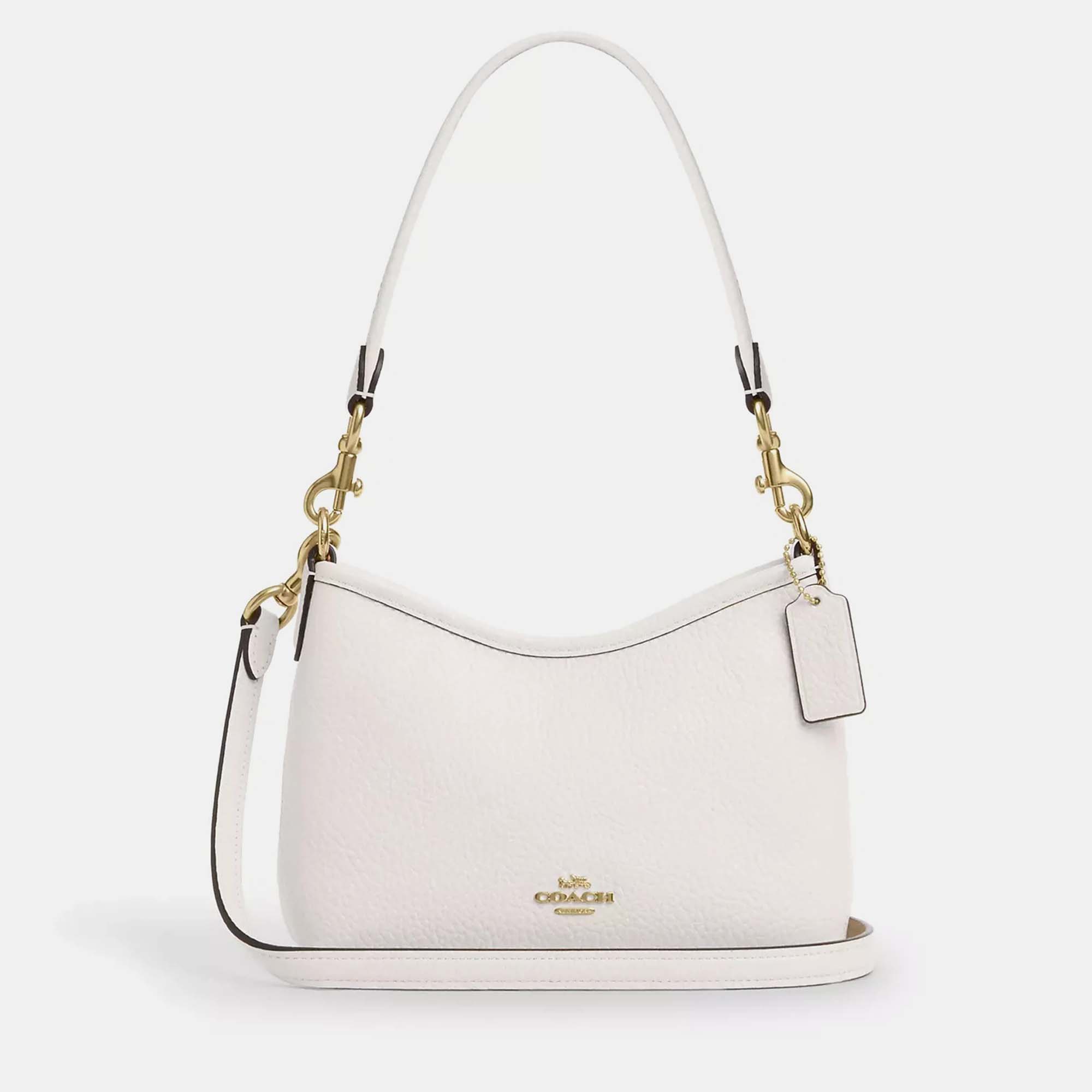 

Coach Laurel small Chalk Leather Shoulder bag, White