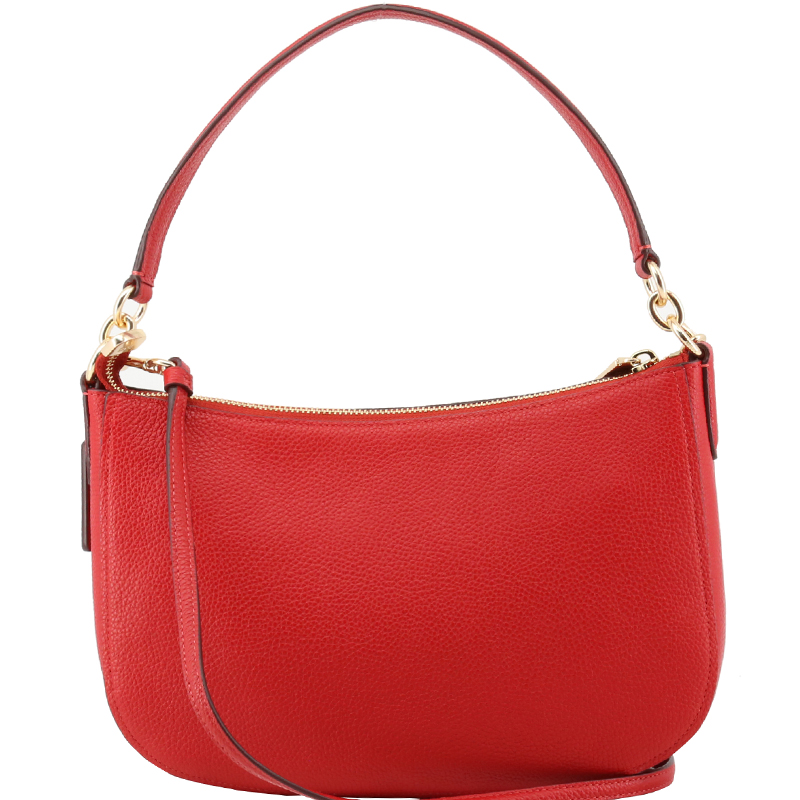 

Coach Red Pebbled Leather Chelsea Crossbody Bag