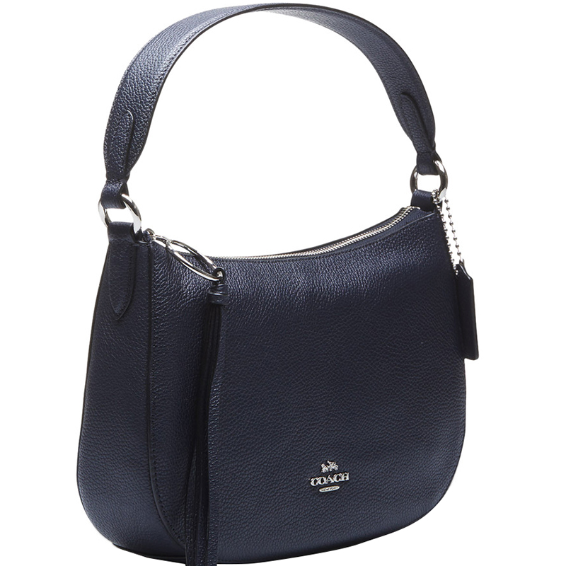 

Coach Blue Polished Pebble Leather Sutton Crossbody Bag