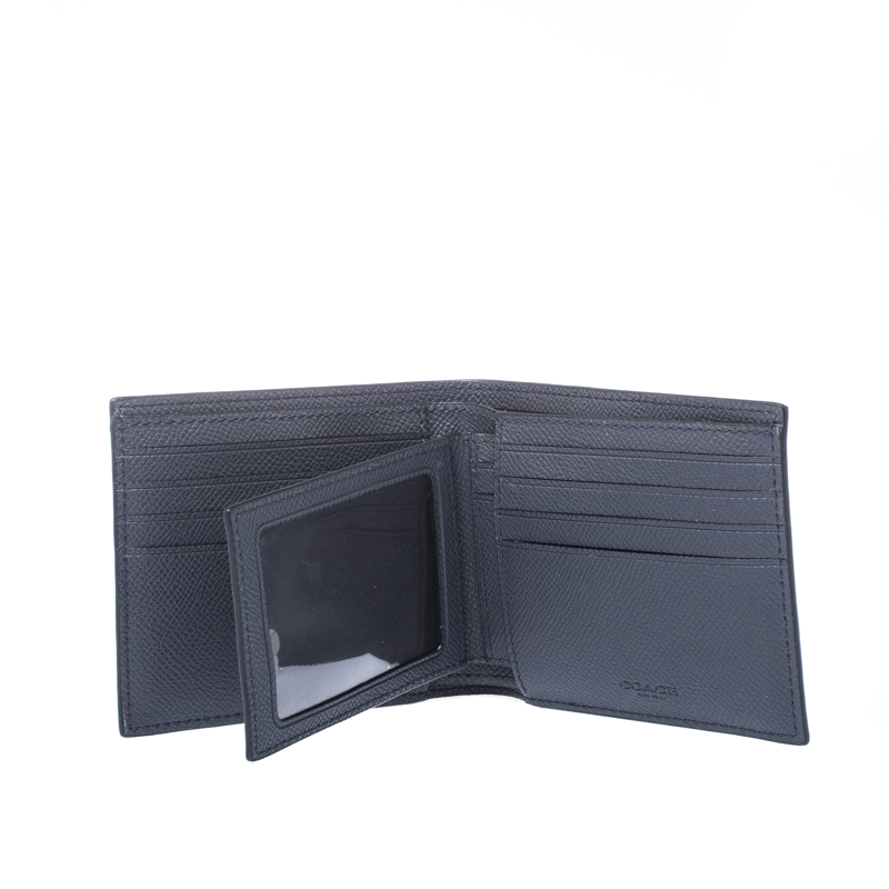 

Coach Navy Blue Leather Bi Fold Wallet