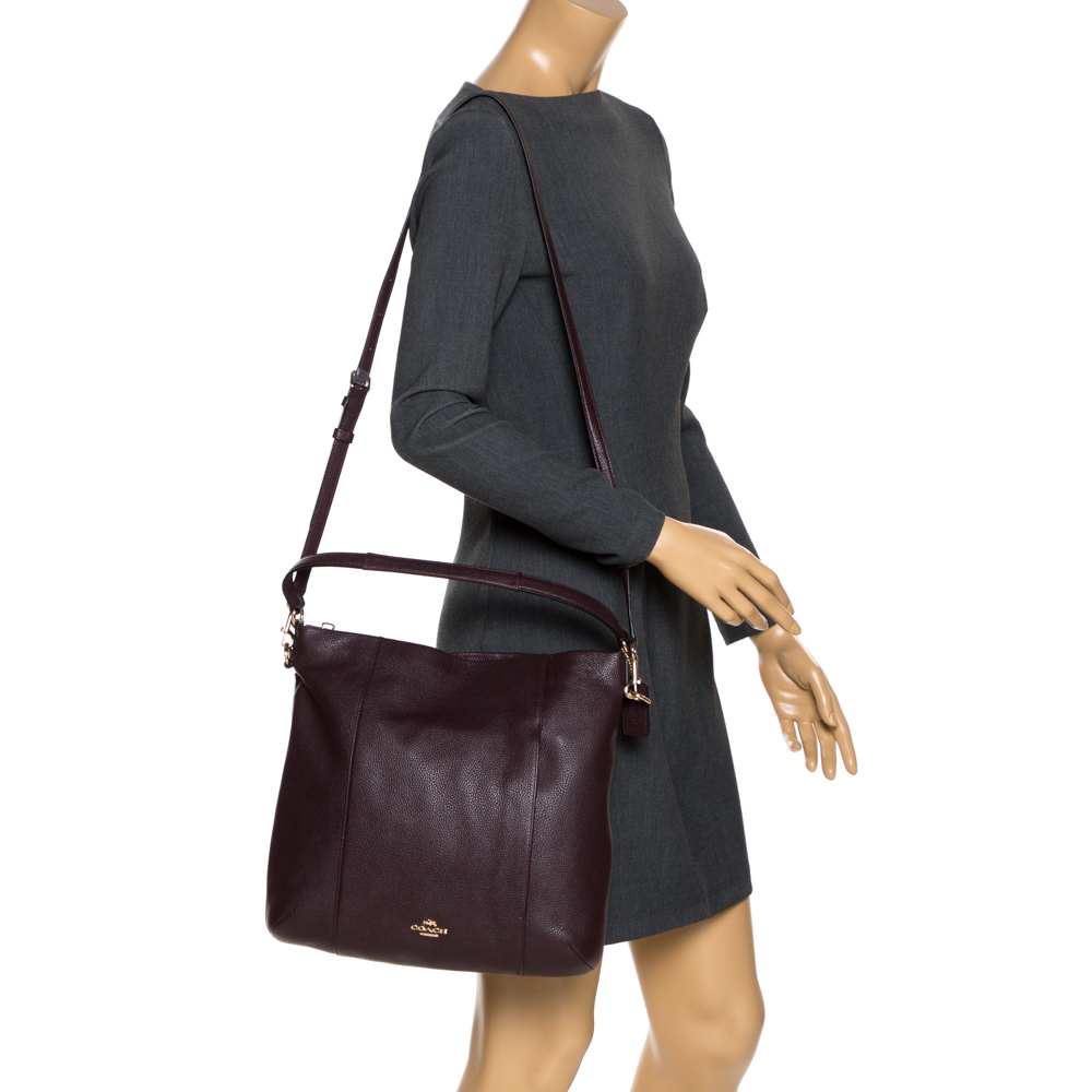 

Coach Burgundy Leather Isabel Shoulder Bag