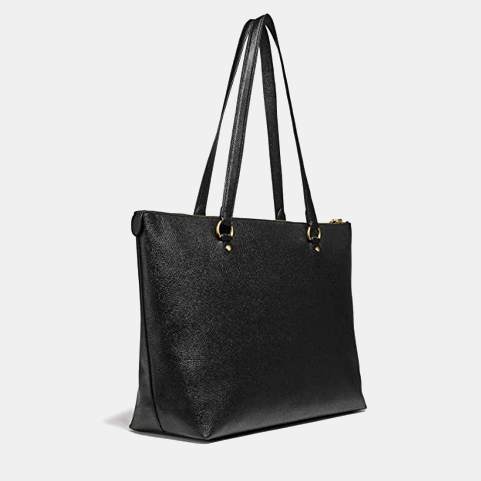 

Coach Black Leather Gallery Tote Bag