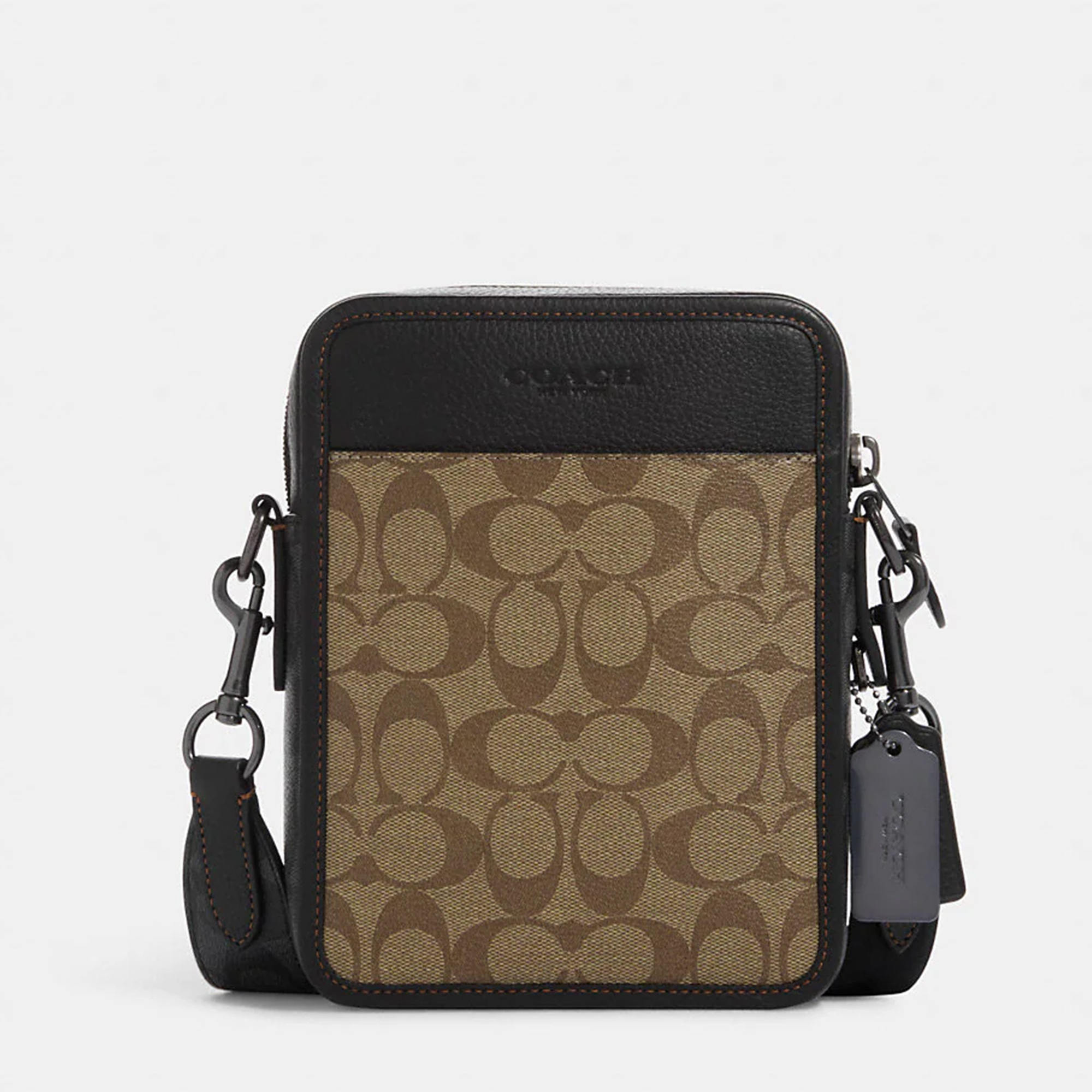 

Coach Brown/Beige Canvas and Leather Crossbody Bag