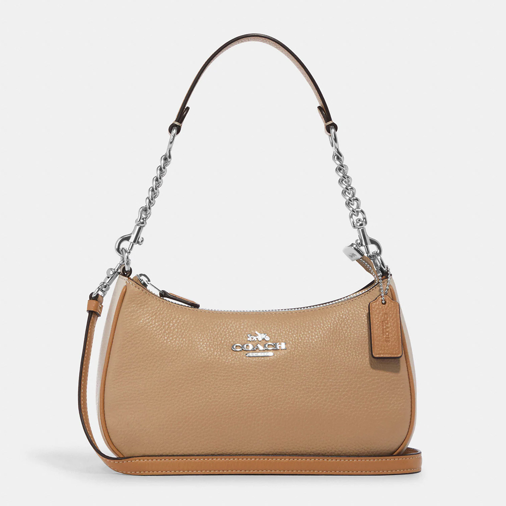 

Coach Beige Leather Teri Shoulder Bag