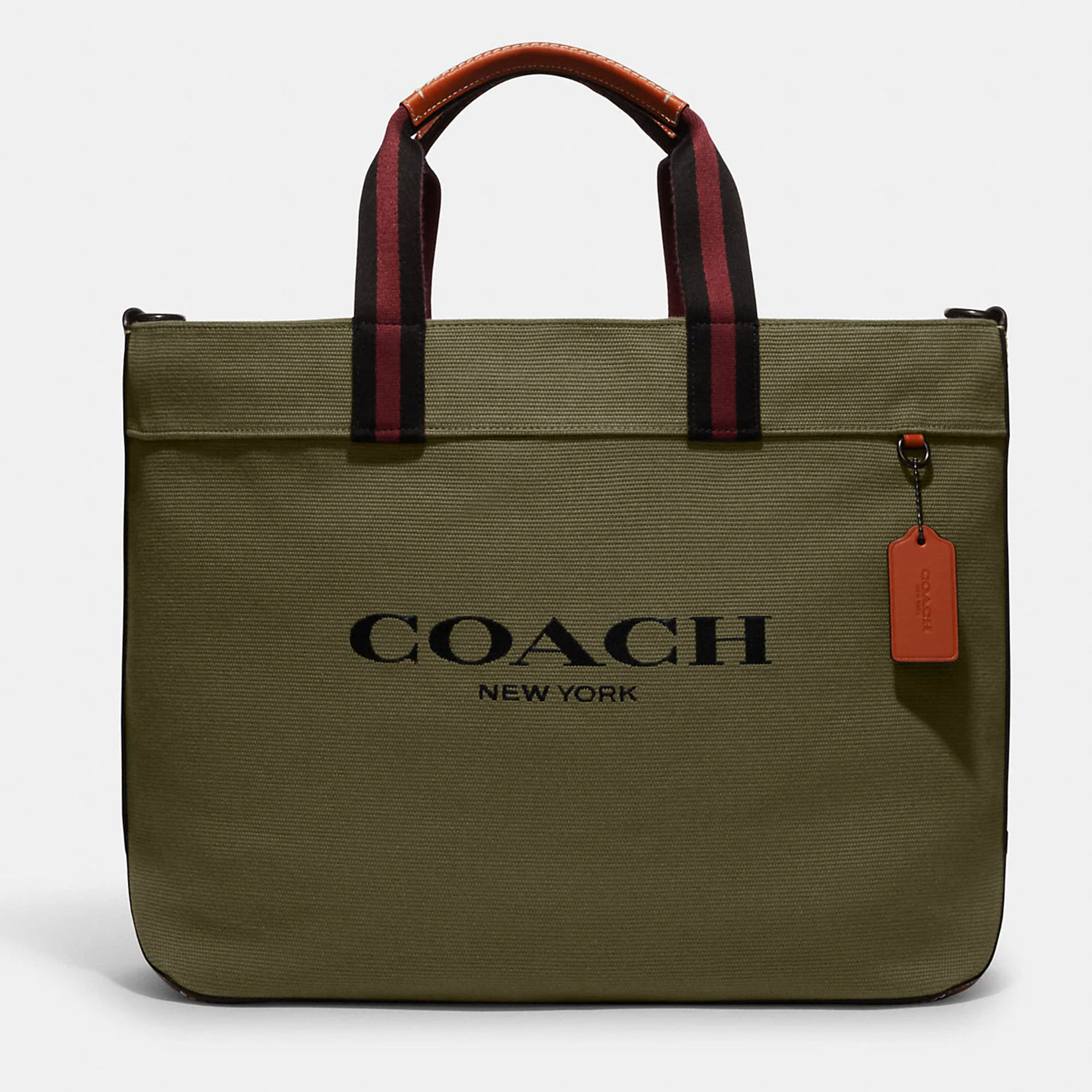 Pre-owned Coach Green Canvas And Leather - Tote 38