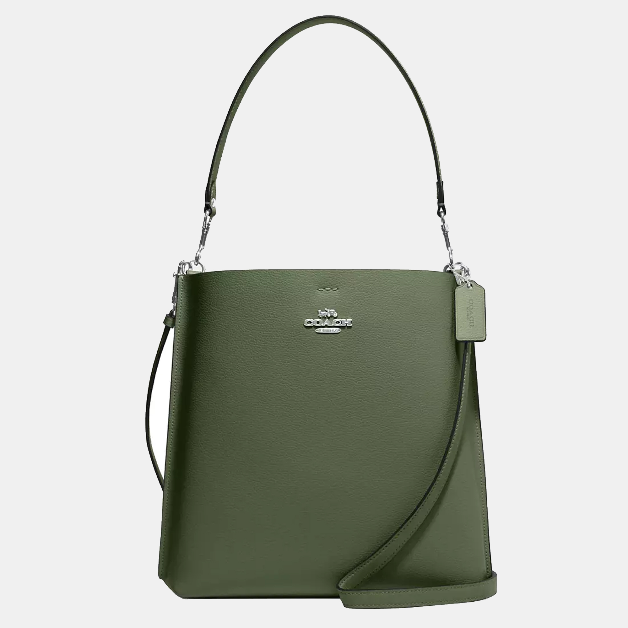 

Coach Green Leather Mollie Bucket Bag