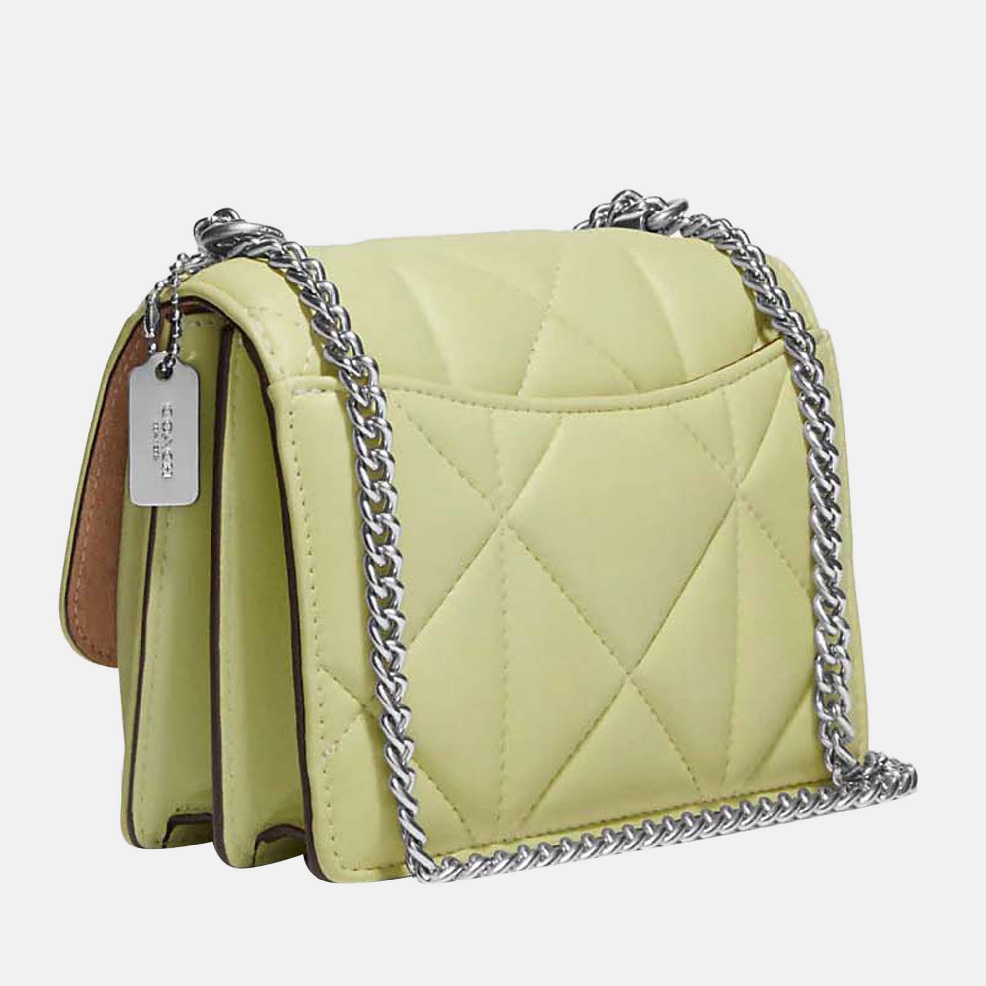 

Coach Lemon Green - Leather- Mini Klare Crossbody Bag
