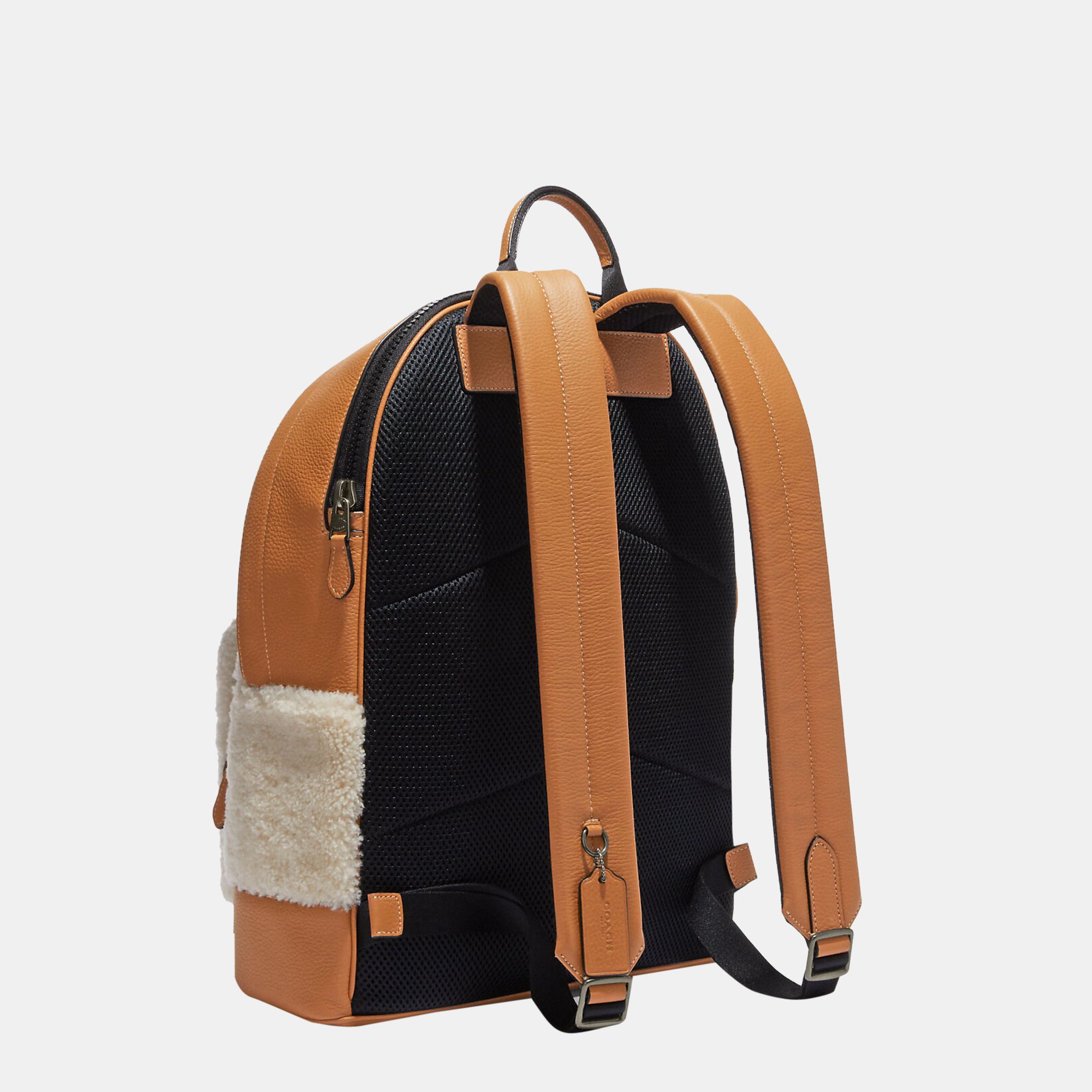 

Coach White/Brown - Leather & Shearling - Backpack