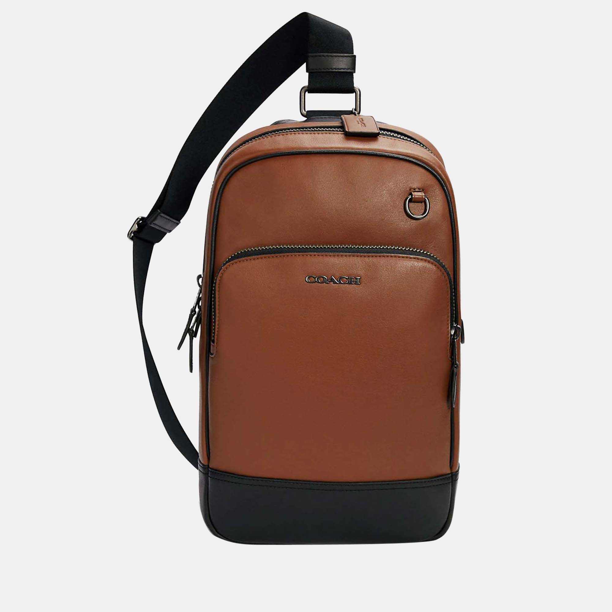 

Coach Brown & Black - Leather - Bakpack