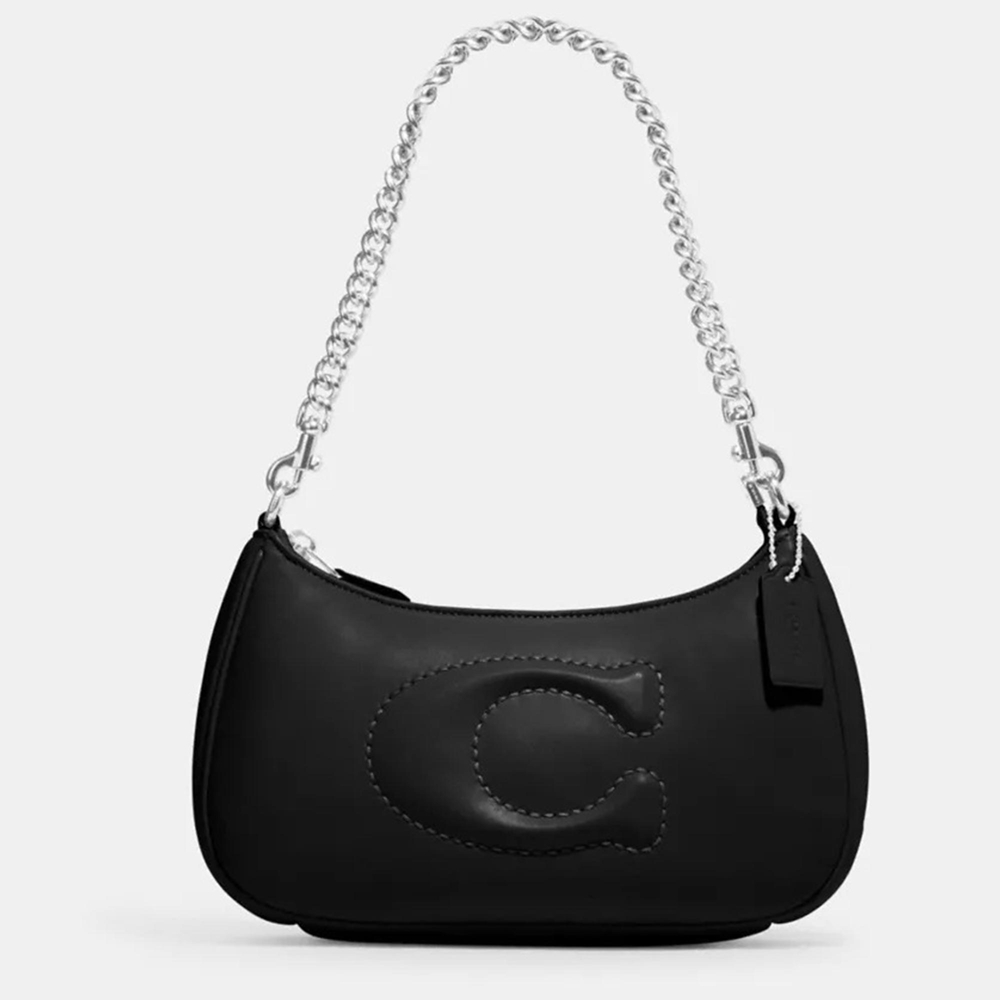 

Coach Black Leather and Signature Quilted Teri Shoulder Bag