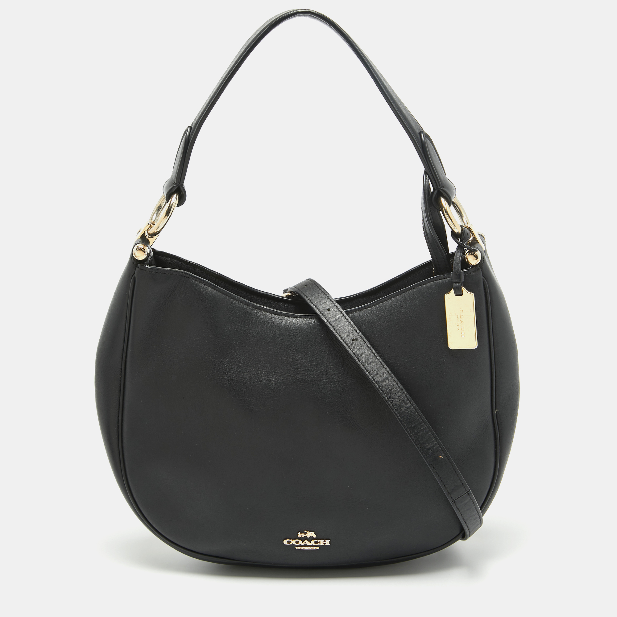 

Coach Black Leather Nomad Hobo