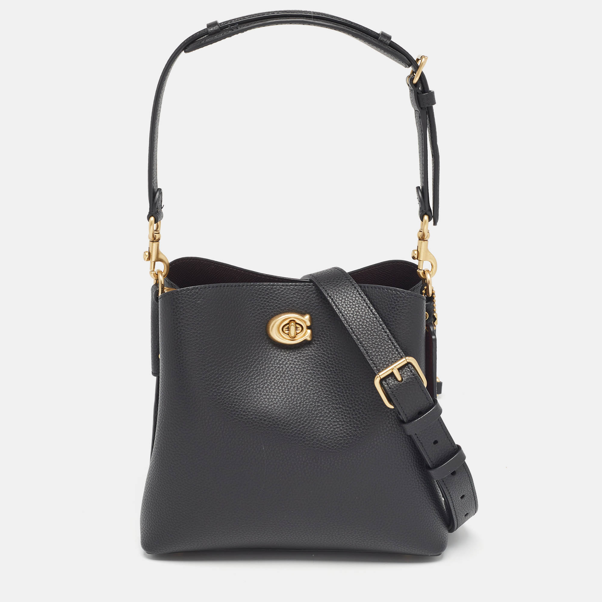 

Coach Black Leather Willow Bucket Bag