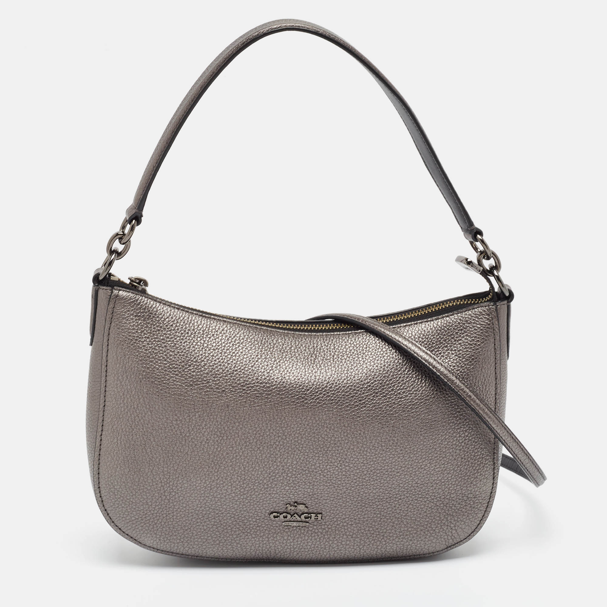 

Coach Metallic Leather Chelsea Hobo