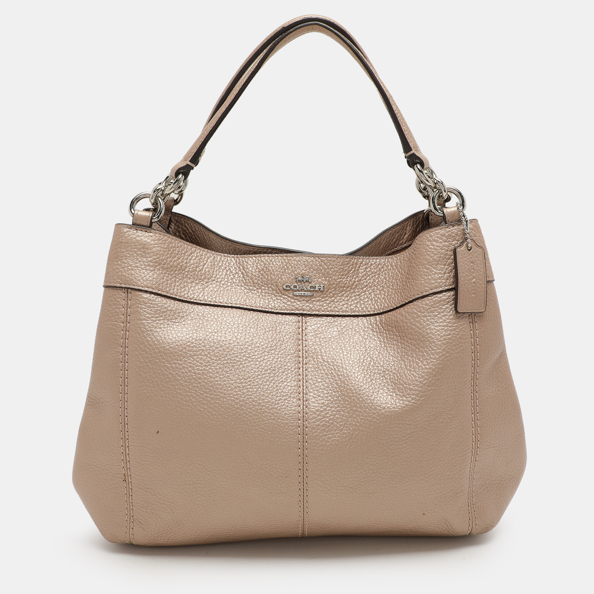 

Coach Beige Leather Lexy Tote