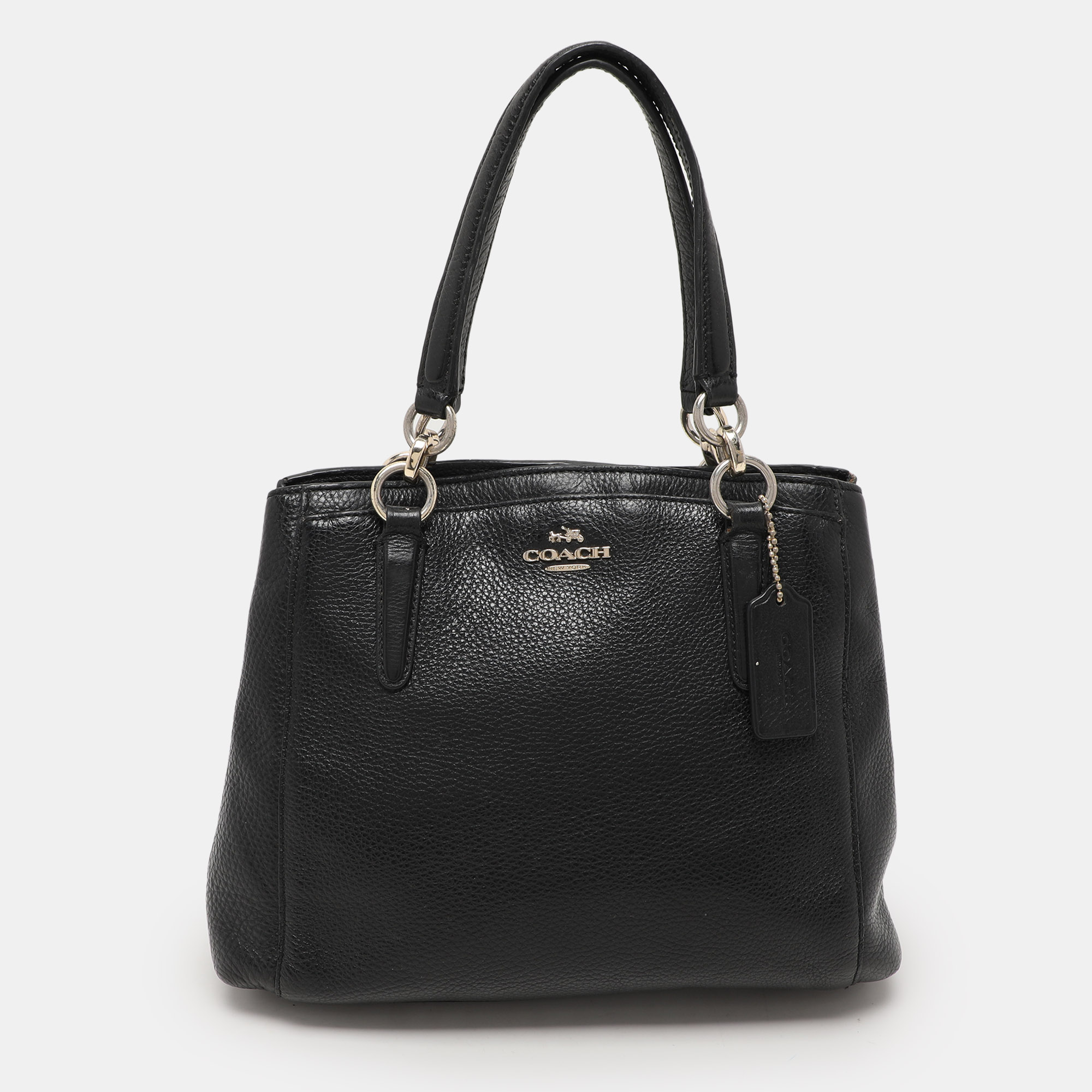 

Coach Black Leather Christie Carryall Satchel