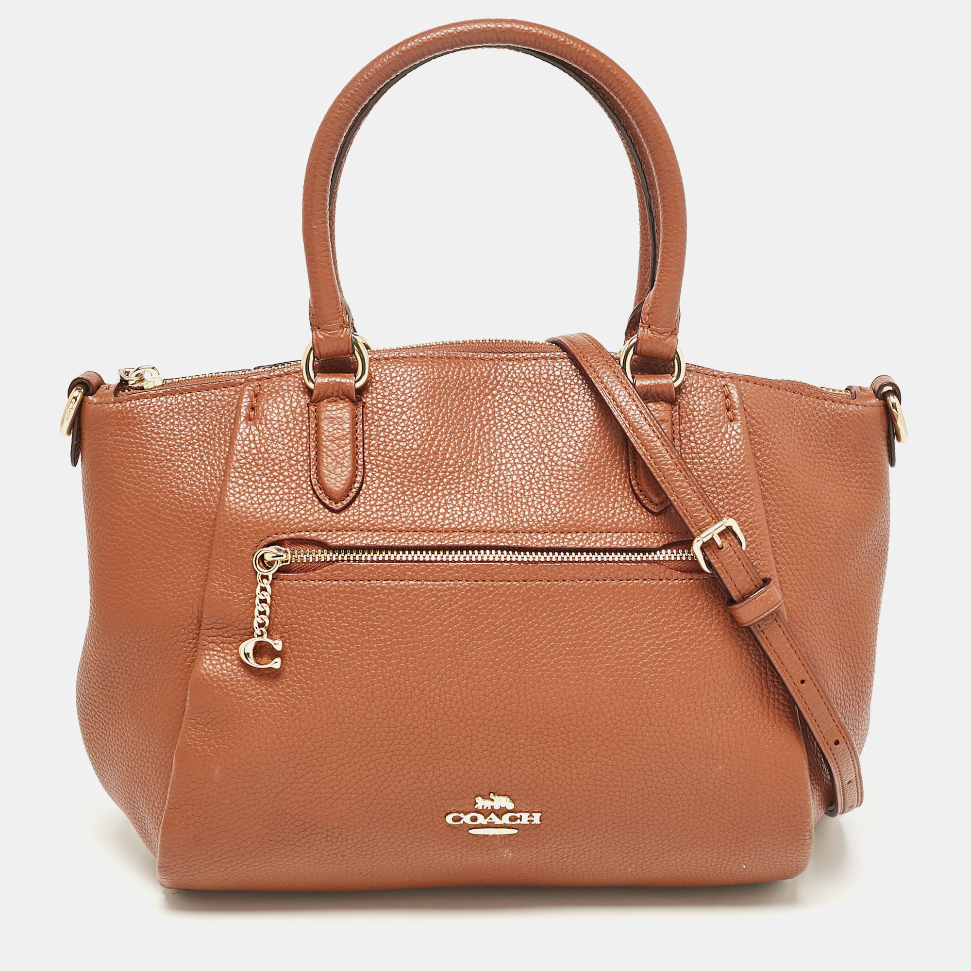 

Coach Brown Leather Elise Satchel