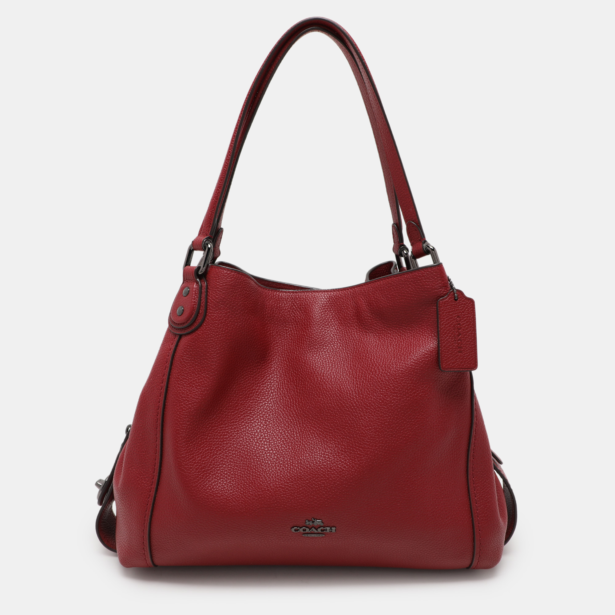 

Coach Red Leather Edie Shoulder Bag