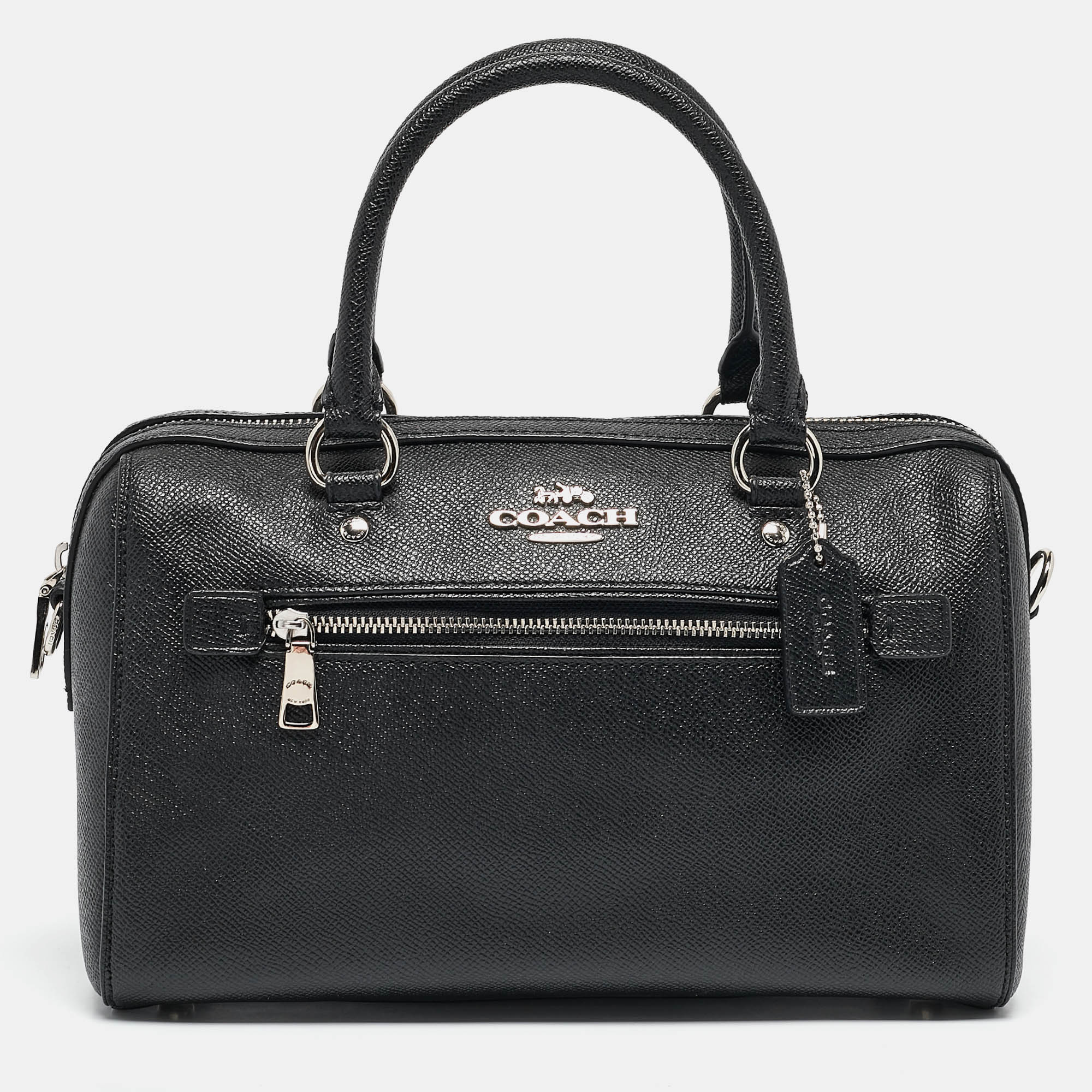 

Coach Black Leather Rowan Boston Bag